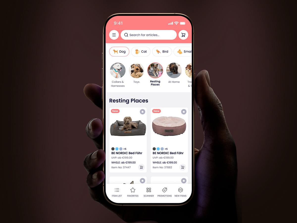 Wholesale eCommerce App UI - B2B Mobile Shopping Experience Image 1