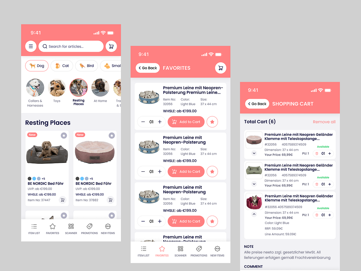 Wholesale eCommerce App UI - B2B Mobile Shopping Experience Image 2