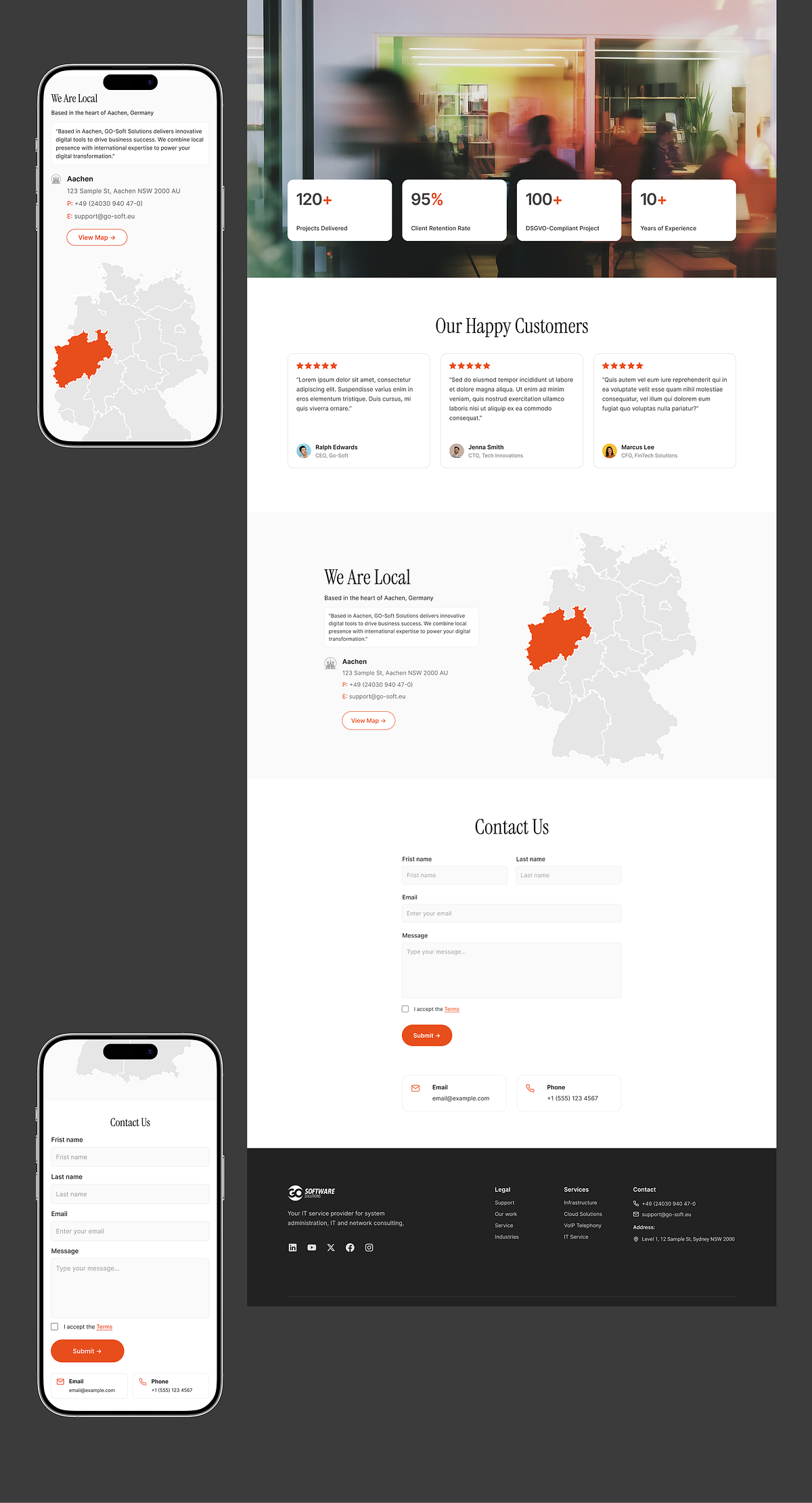 Software Company Website UI - SaaS & Business Landing Page Image 2