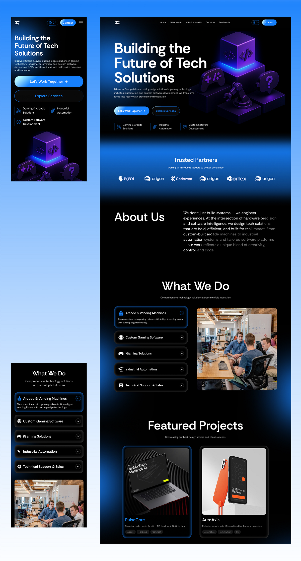 Tech Agency Website UI - SaaS & Product Design Experience Image 1