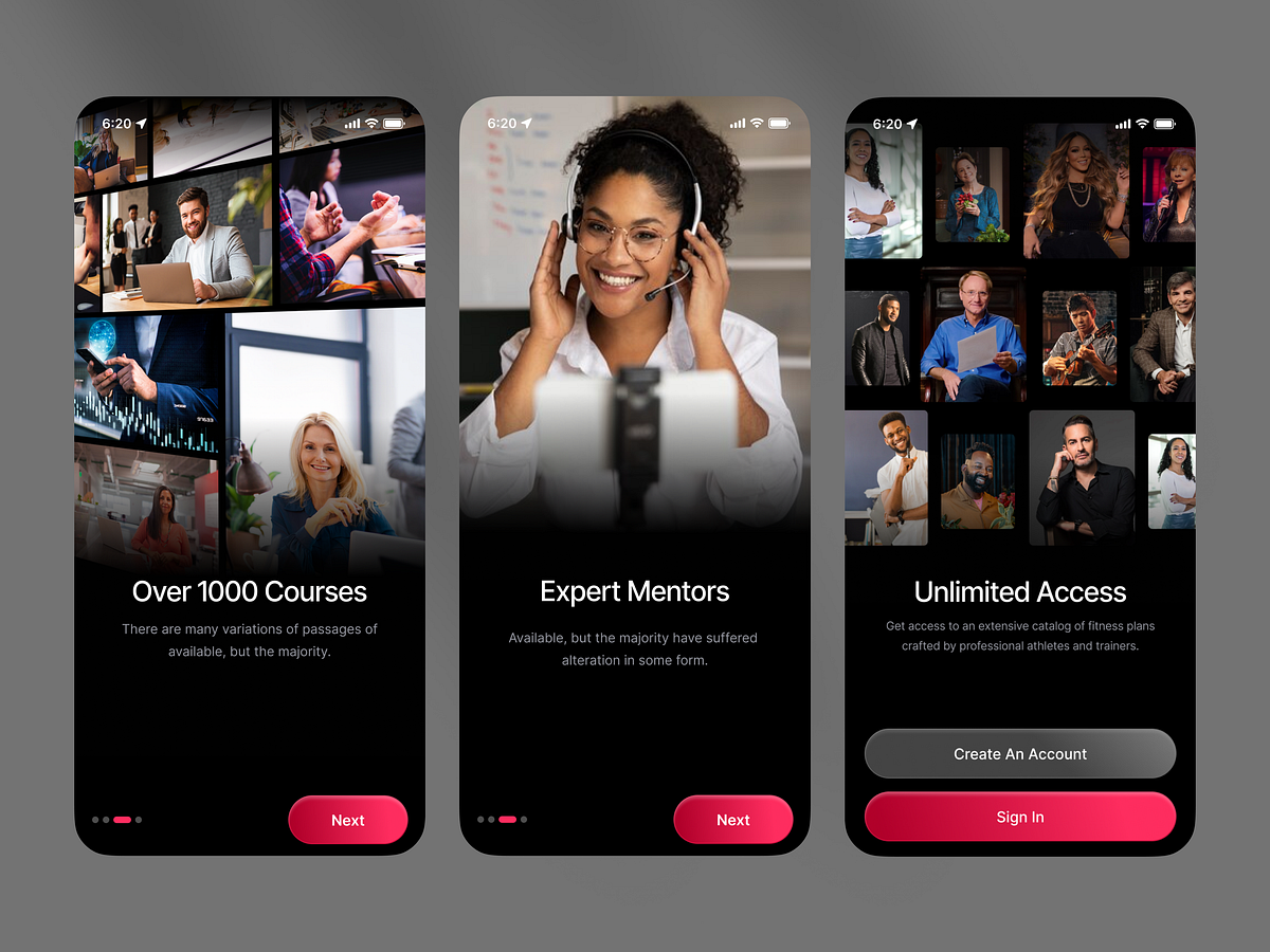 EdTech Onboarding UI - Learning App Experience