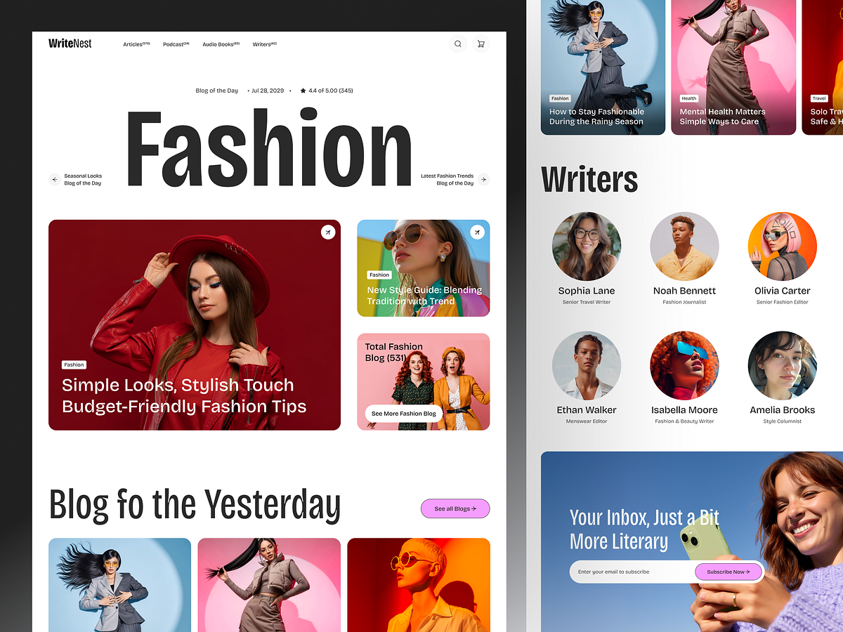 Fashion Blog Website | fashion commerce