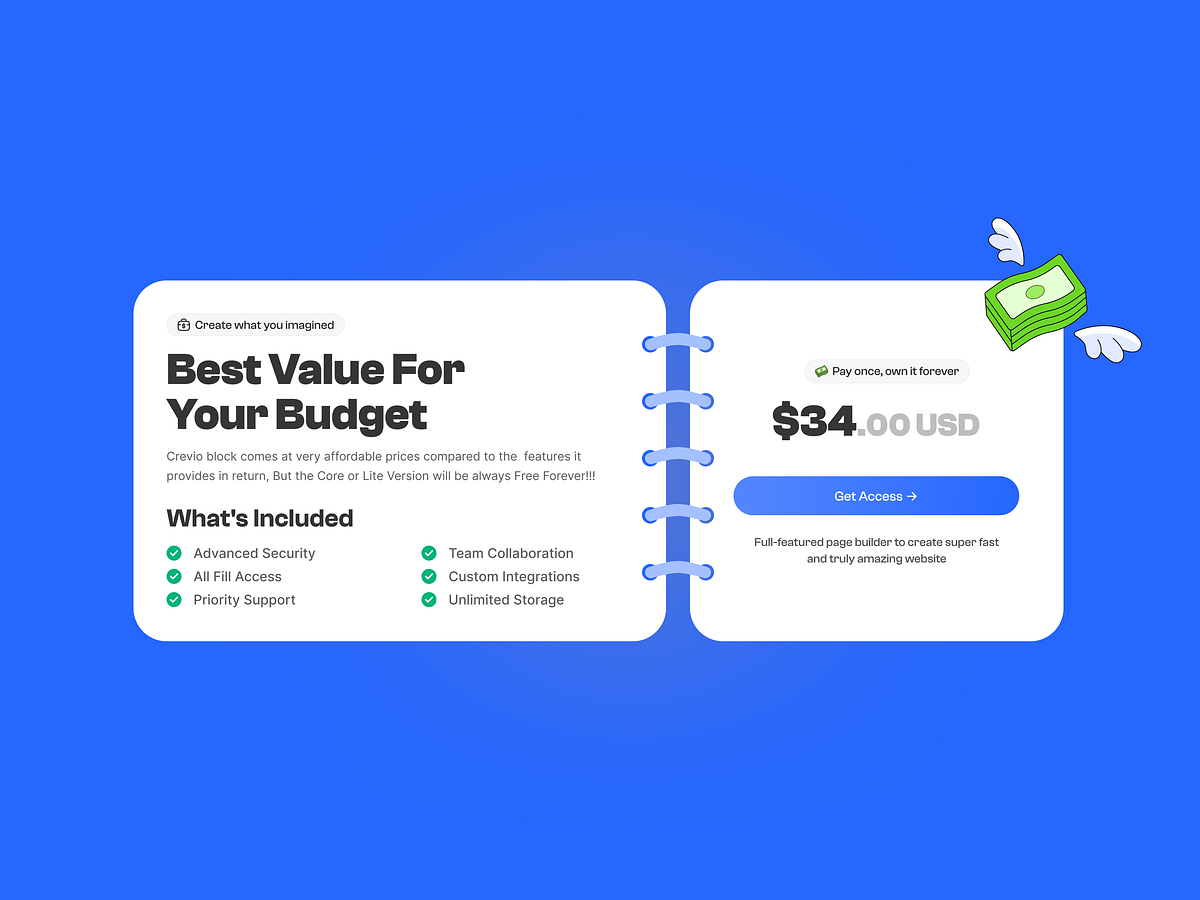 Pricing Card UI – Light & Dark Mode