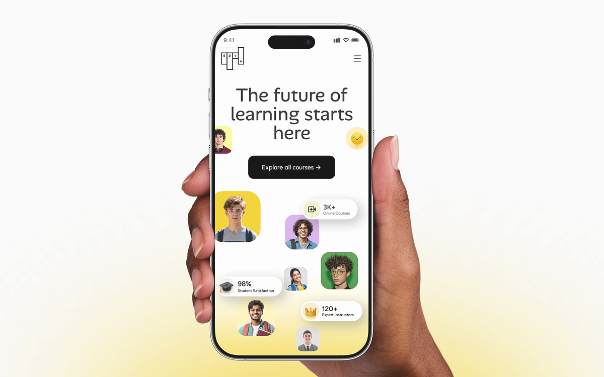 EduVista – Mobile Hero UI | EdTech App Image 1