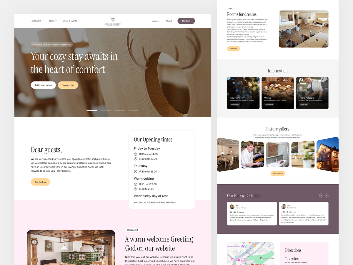Hotel & Restaurant Hospitality Website Image 0