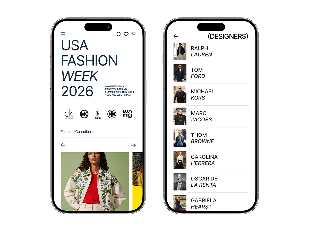 Luxury Fashion E-Commerce App | Designer Collection UI Image 2