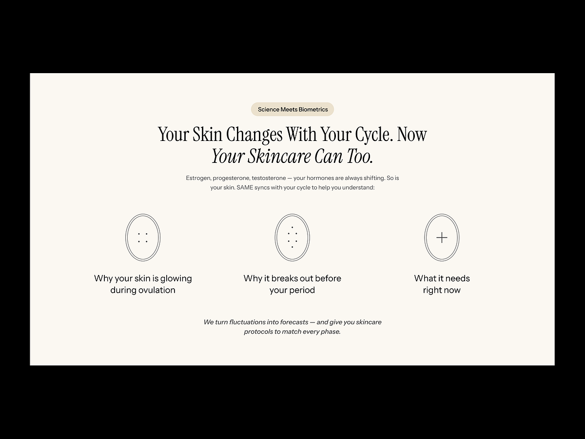 Luxury Skincare Landing Page | Beauty Brand Website Design Image 1