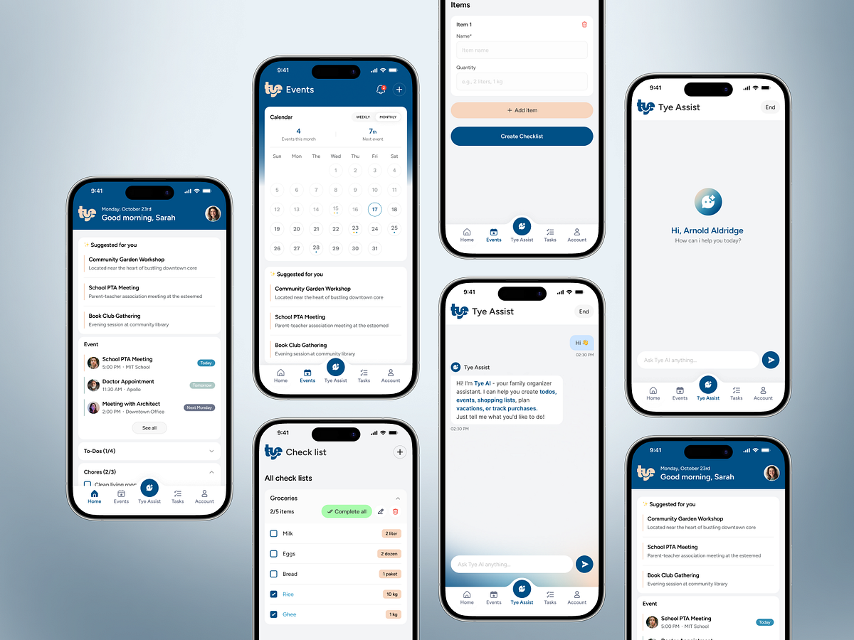 AI Family Organizer App | Family Calendar, Tasks & AI Assistant
