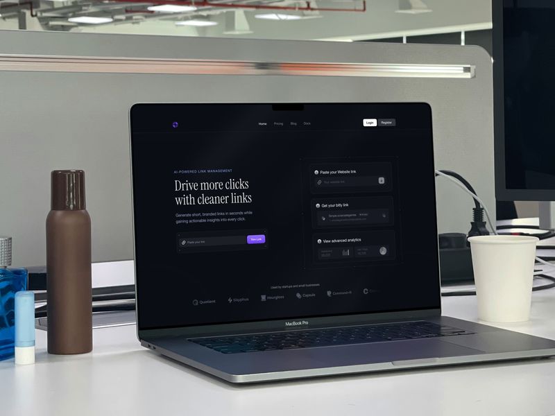 Dark Mode SaaS Landing Page UI 🔗