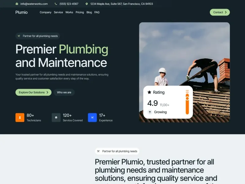 Plumio by Refame Theme - Uncategorized design asset by webflow