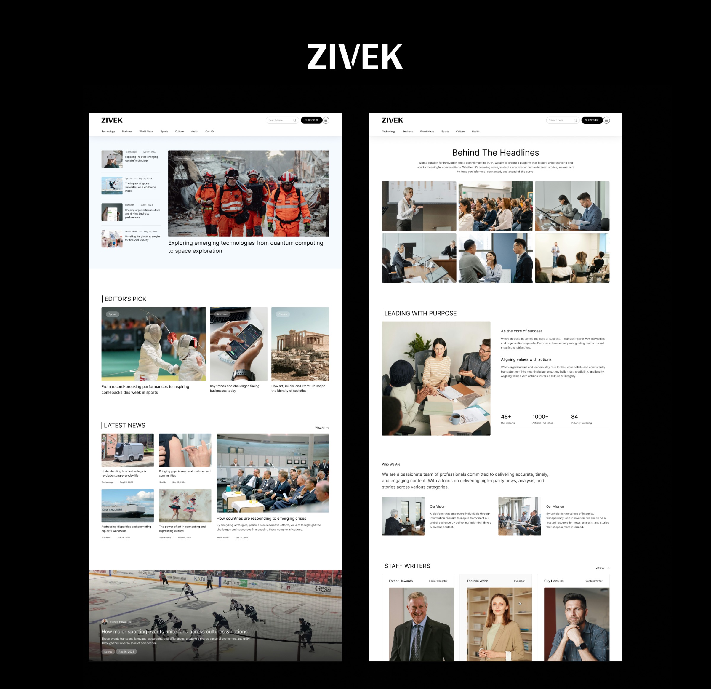 Zivek - Blog & Editorial Website Image 0