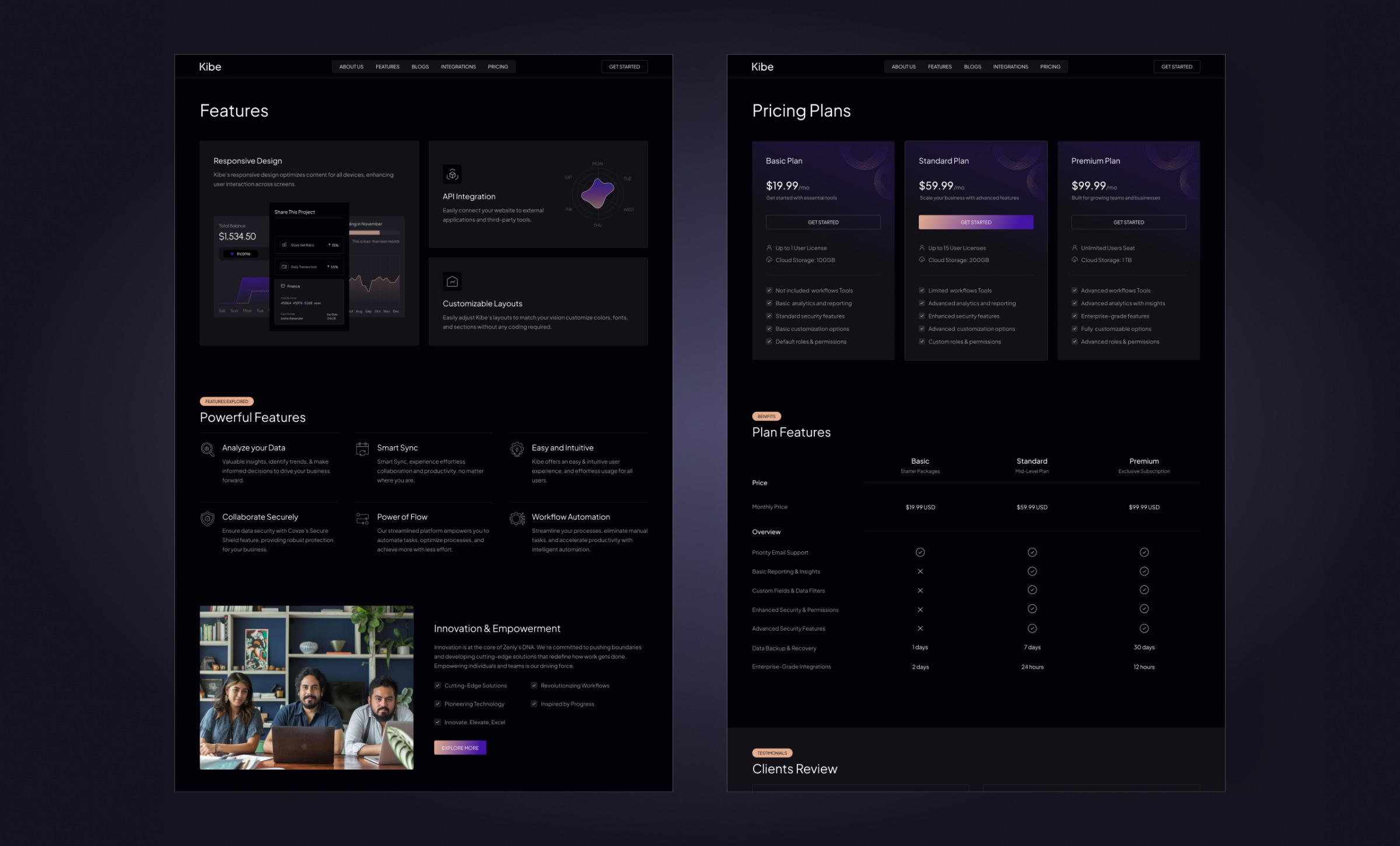 Kibe - Startup Website Image 1