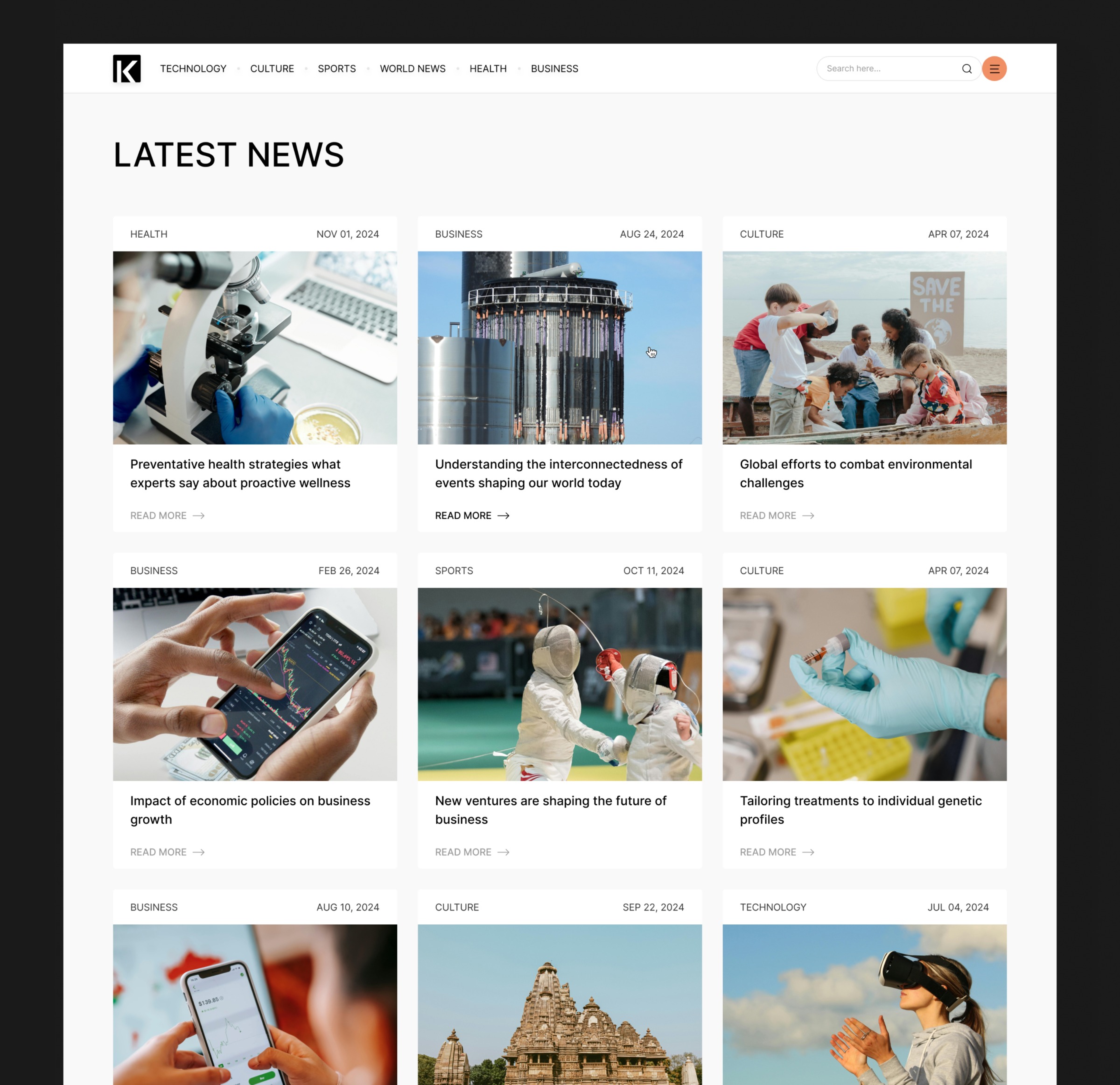 Kivzo - Blog & Magazine Website Image 1