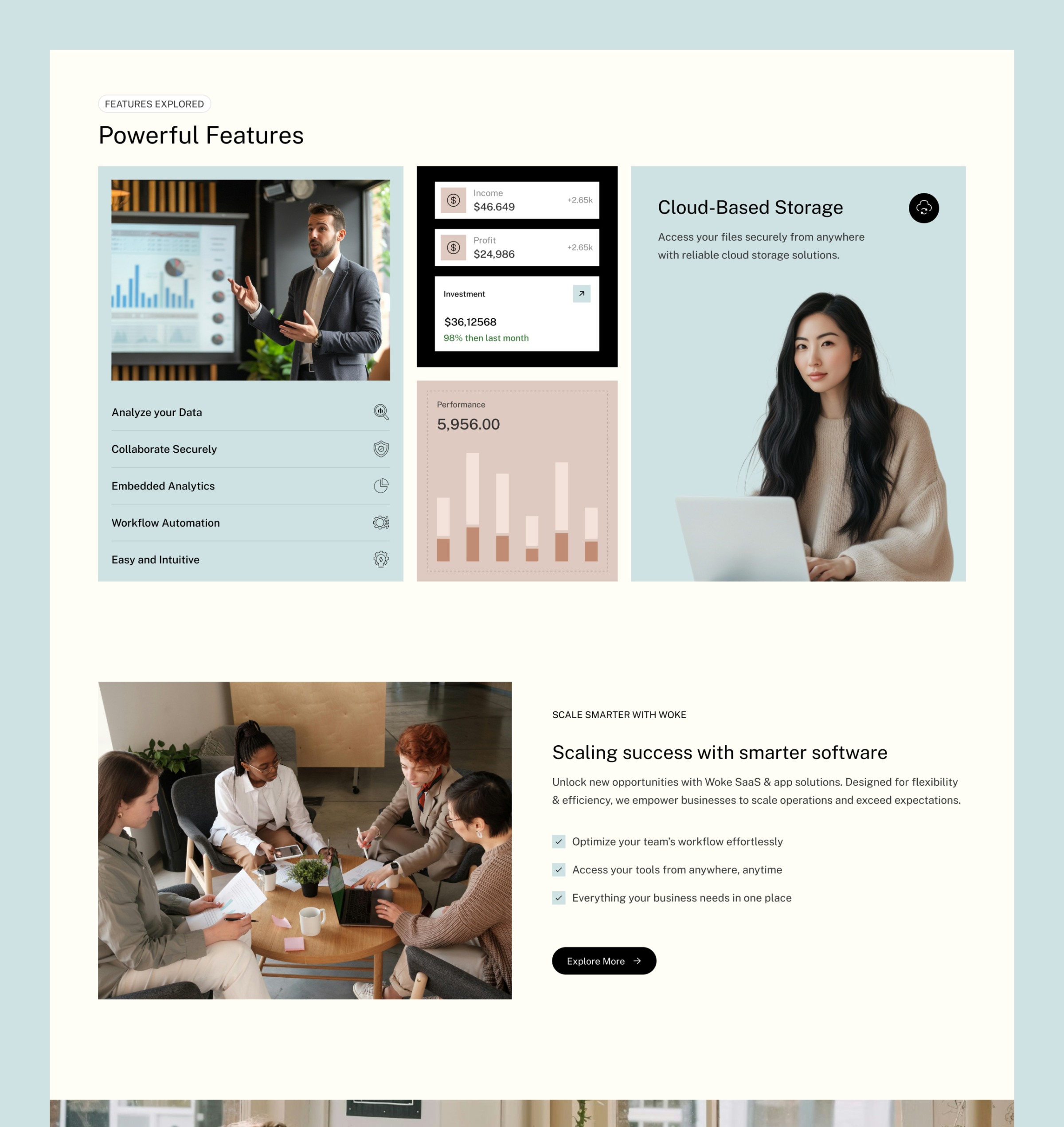 Woke - Technology Website Template Image 0