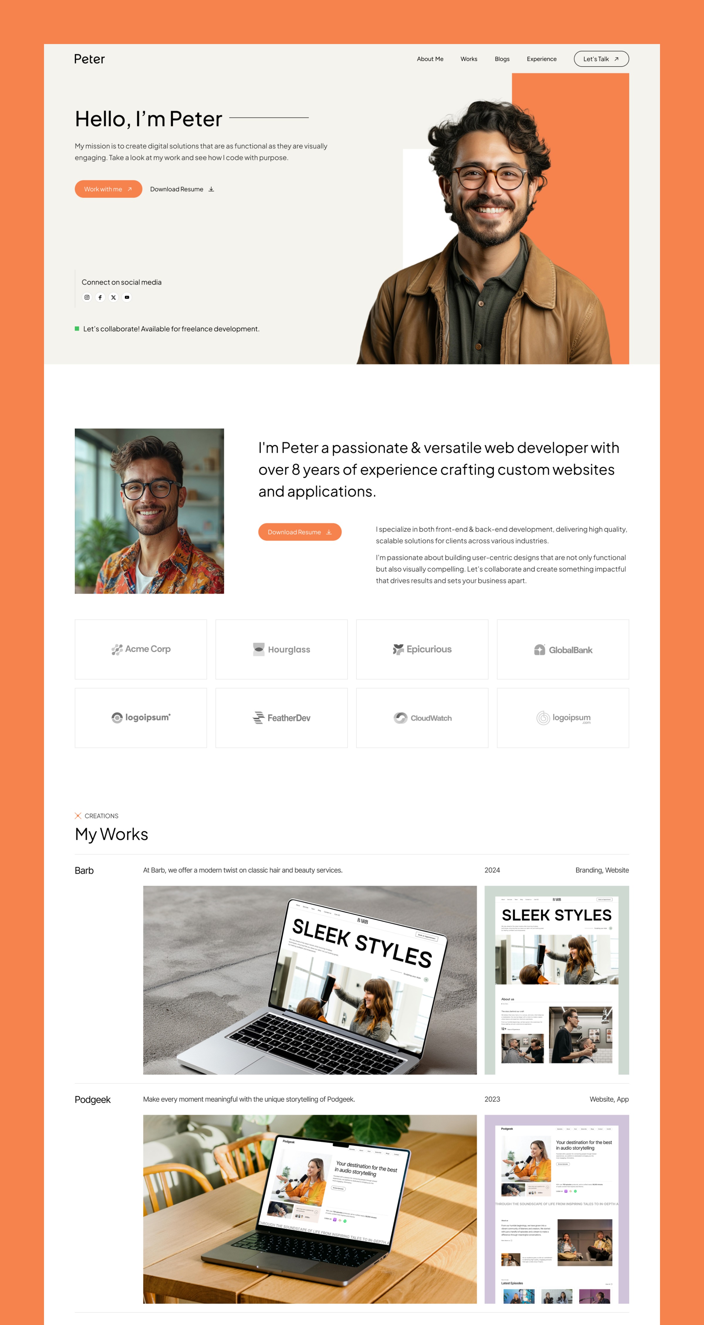 Peter - Portfolio & Personal Image 0