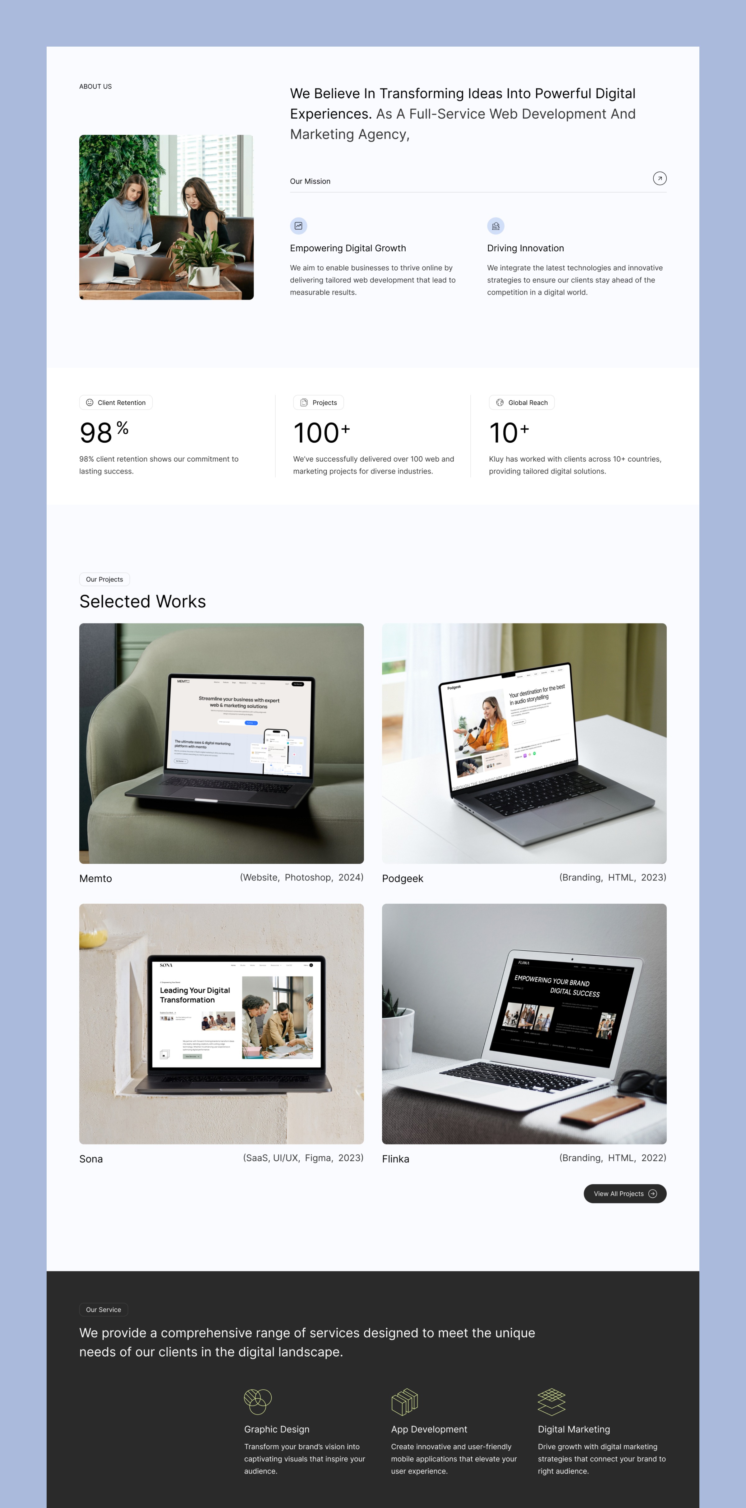 Kluy - Portfolio & Agency Website Image 0