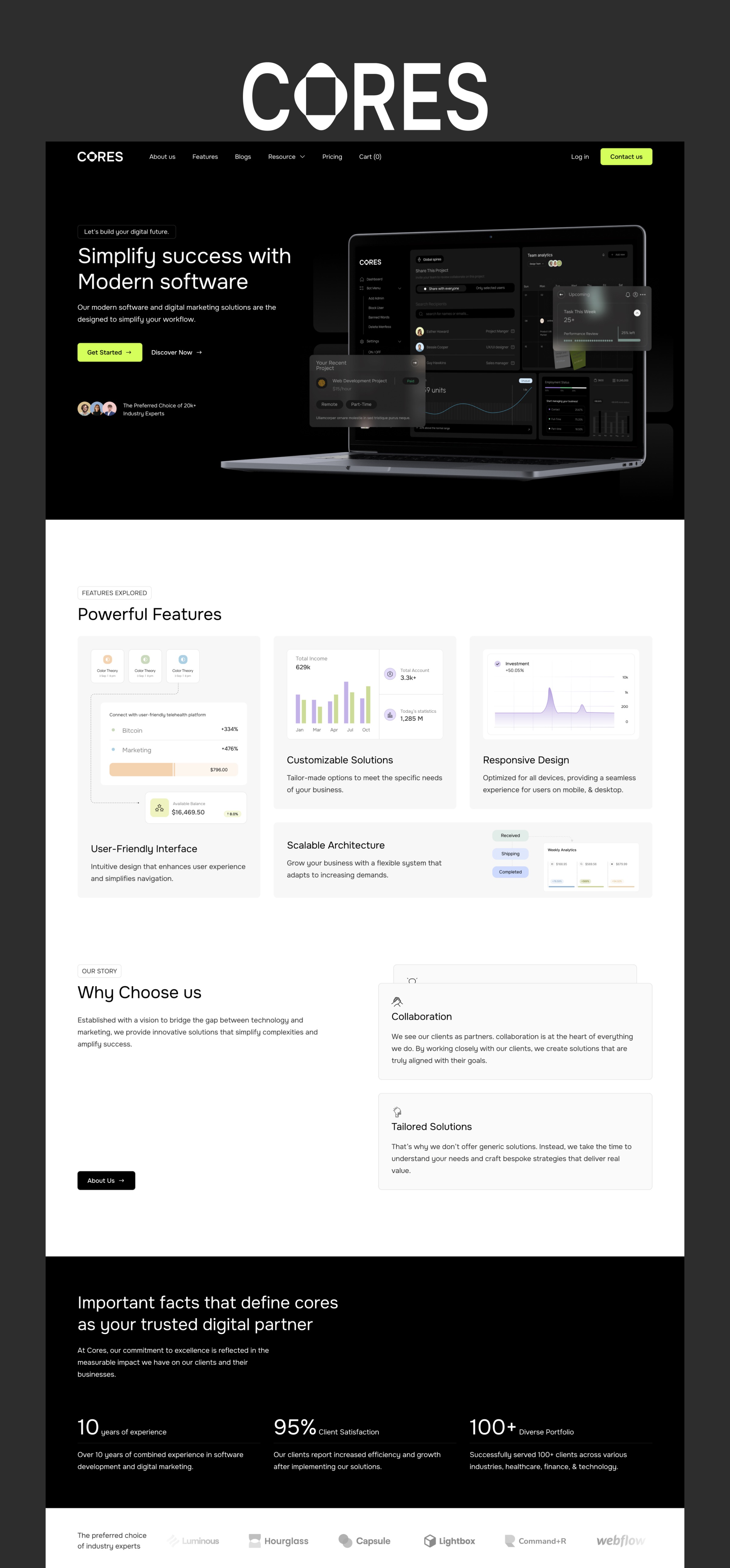 Cores - Technology Website Template Image 0