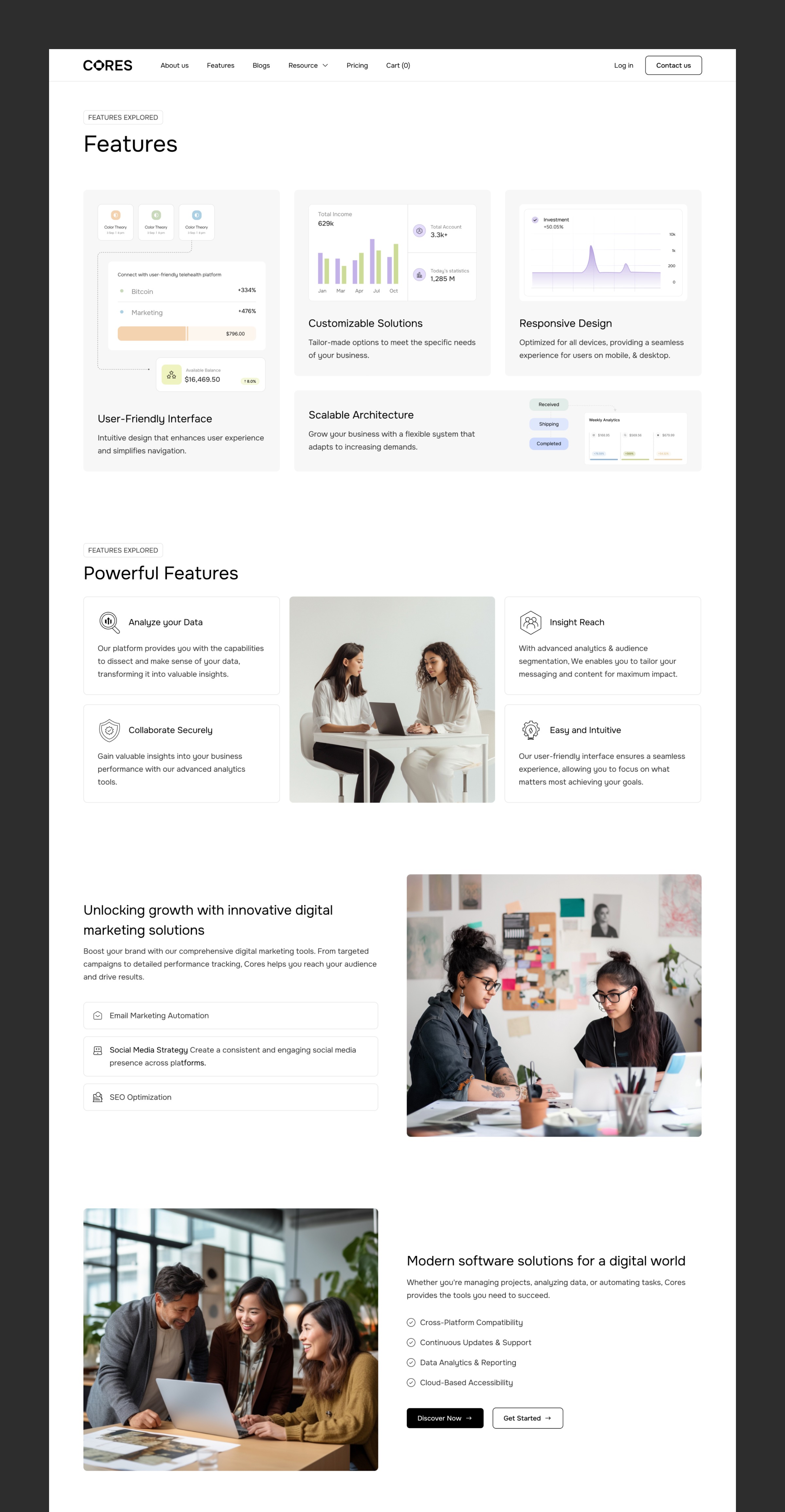 Cores - Technology Website Template Image 1