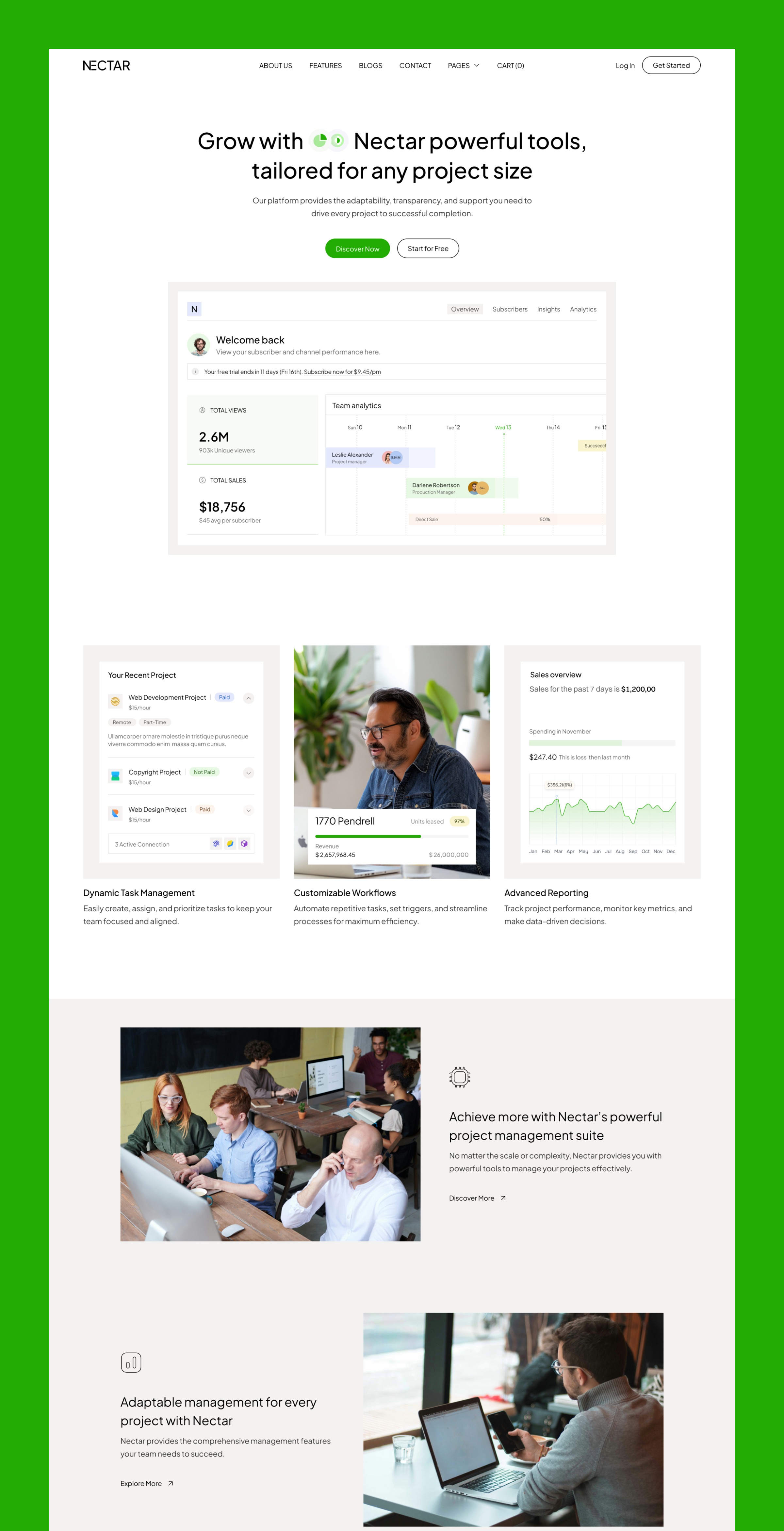 Nectar - Technology Website Template Image 0