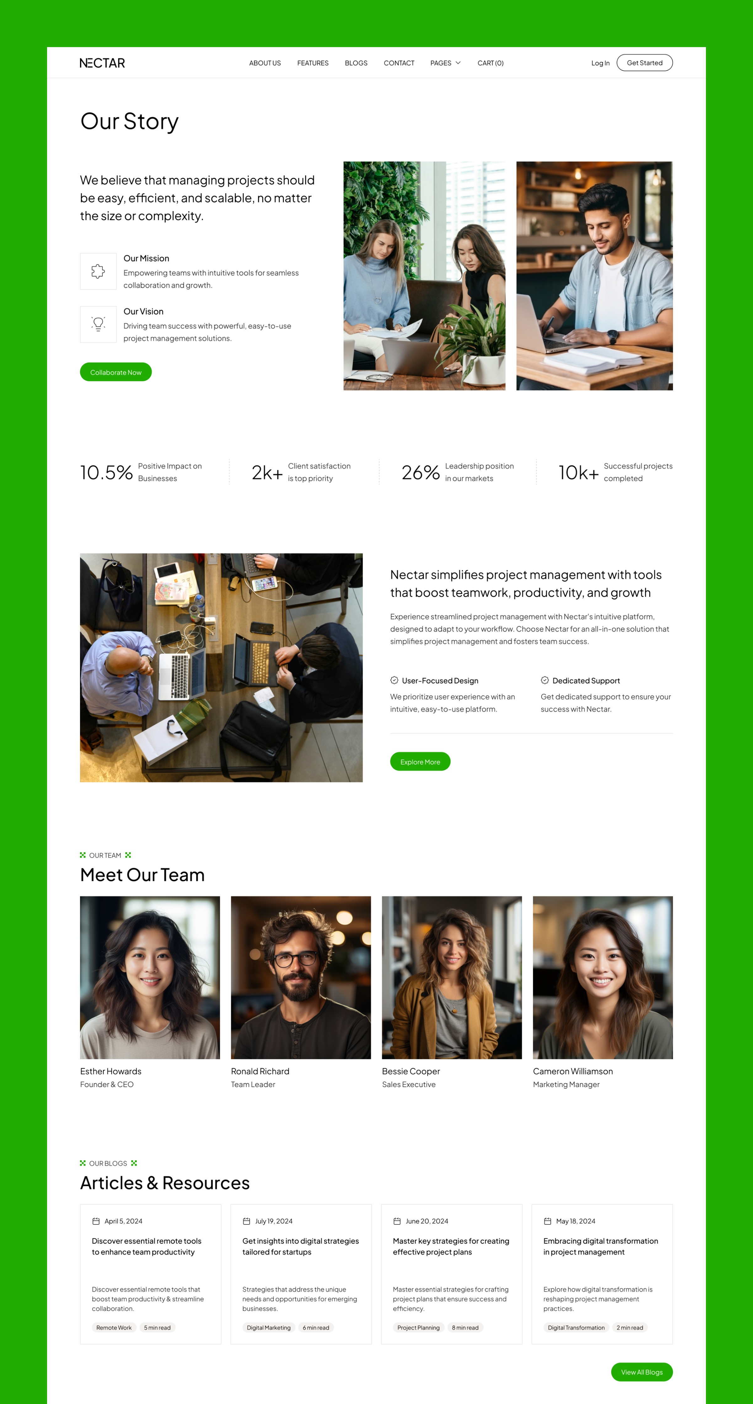 Nectar - Technology Website Template Image 1