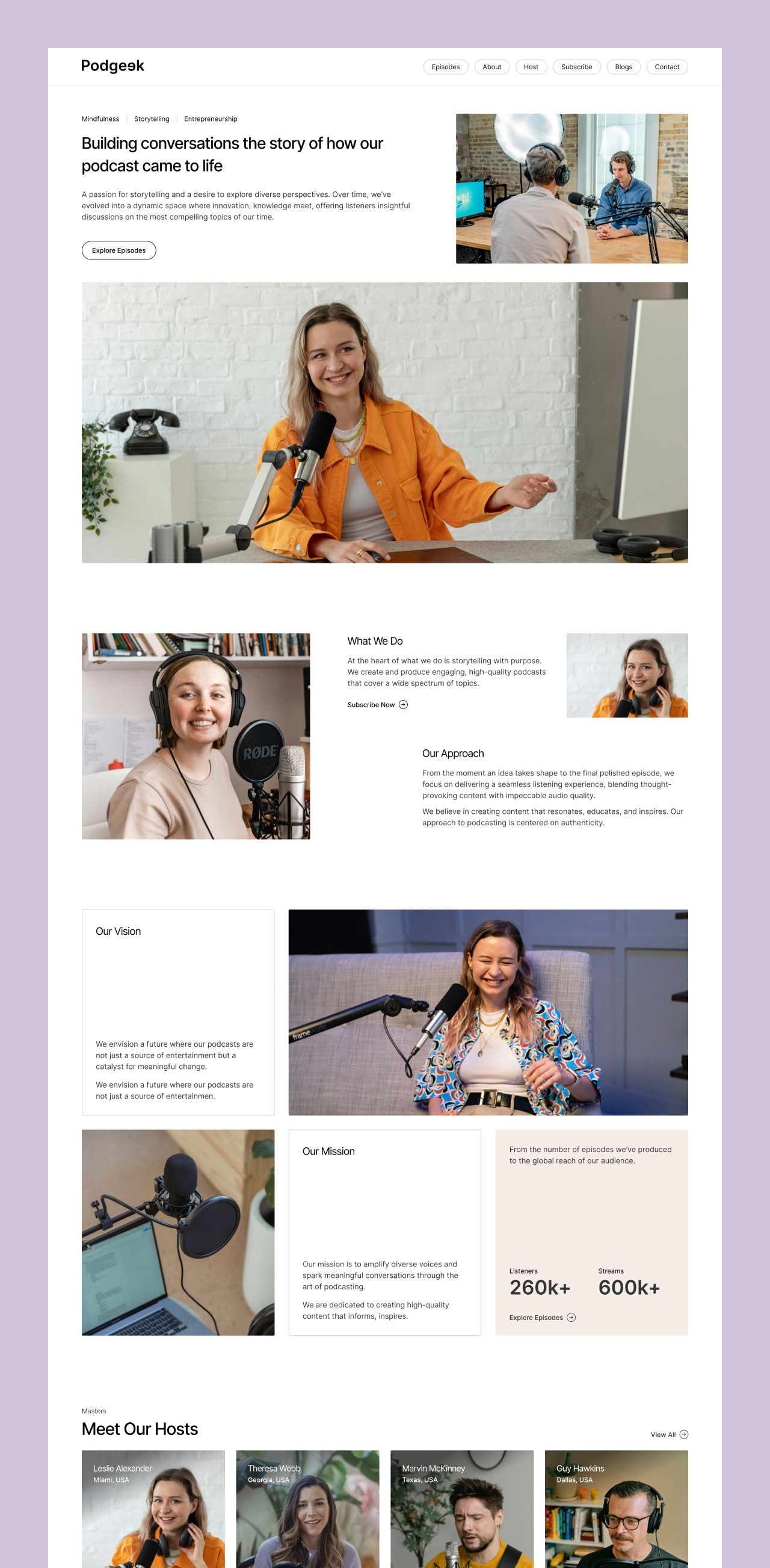 Podgeek - Podcast & Audio Website Template Image 1