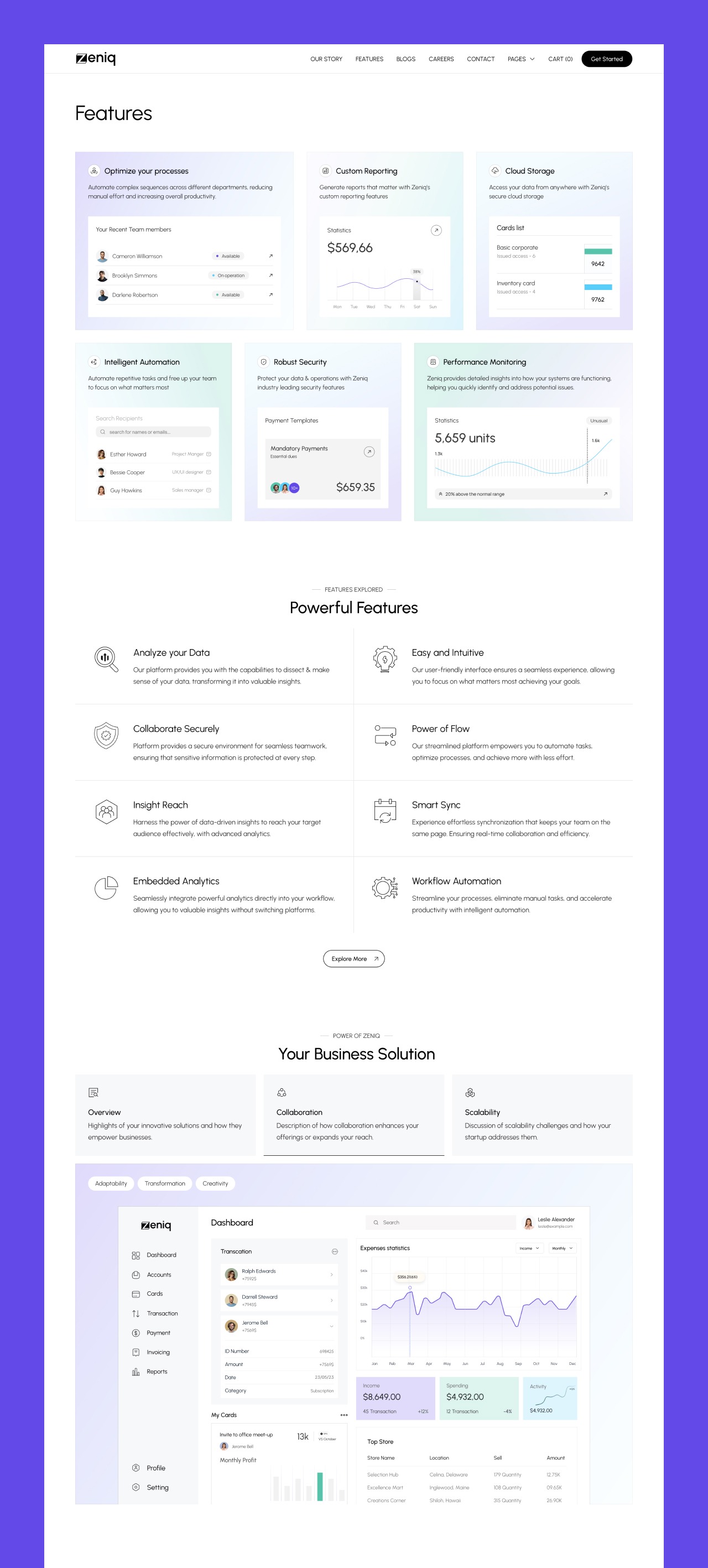 Zeniq - Technology Website Template Image 1