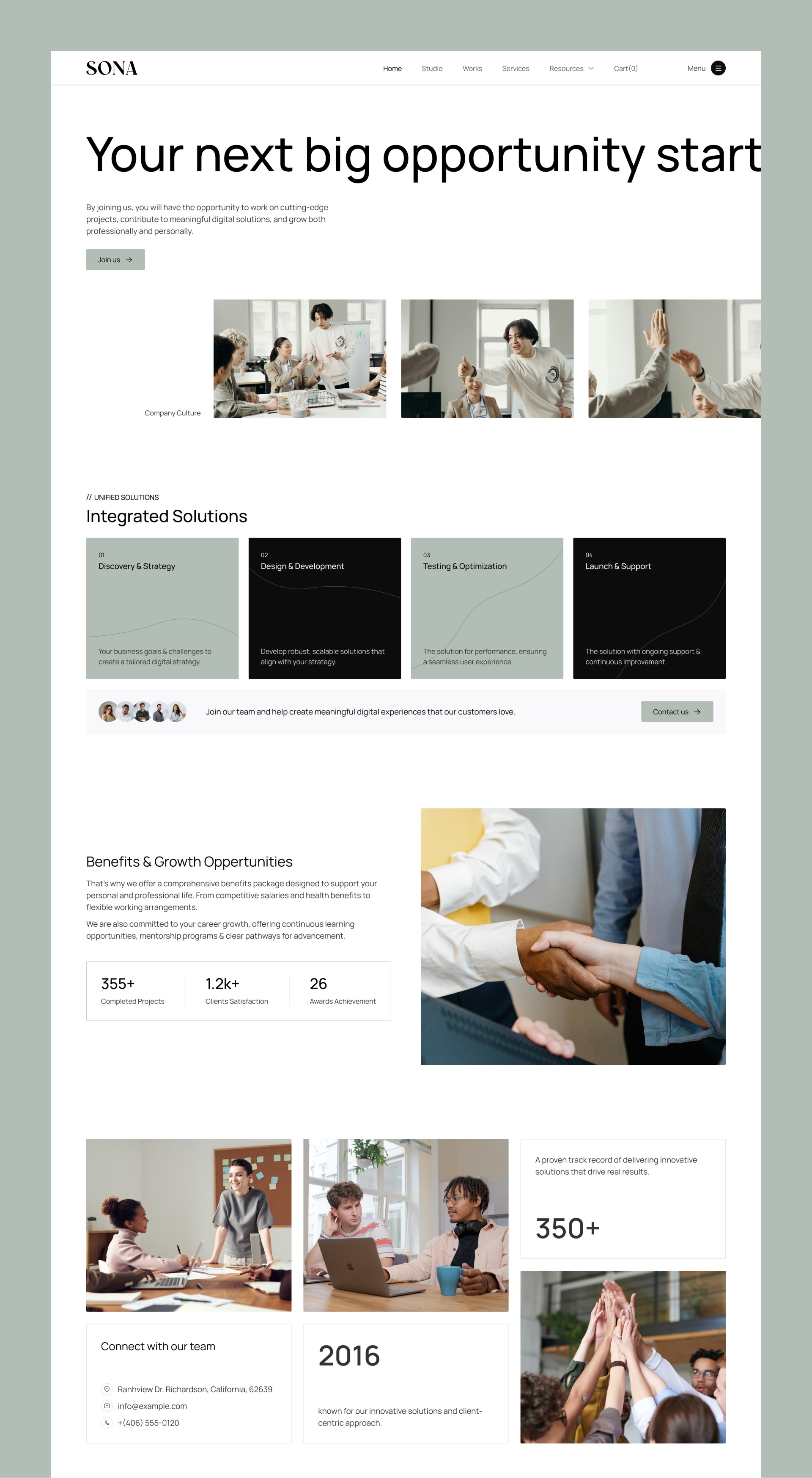 Sona Studio - Portfolio & Agency Website Template Image 1