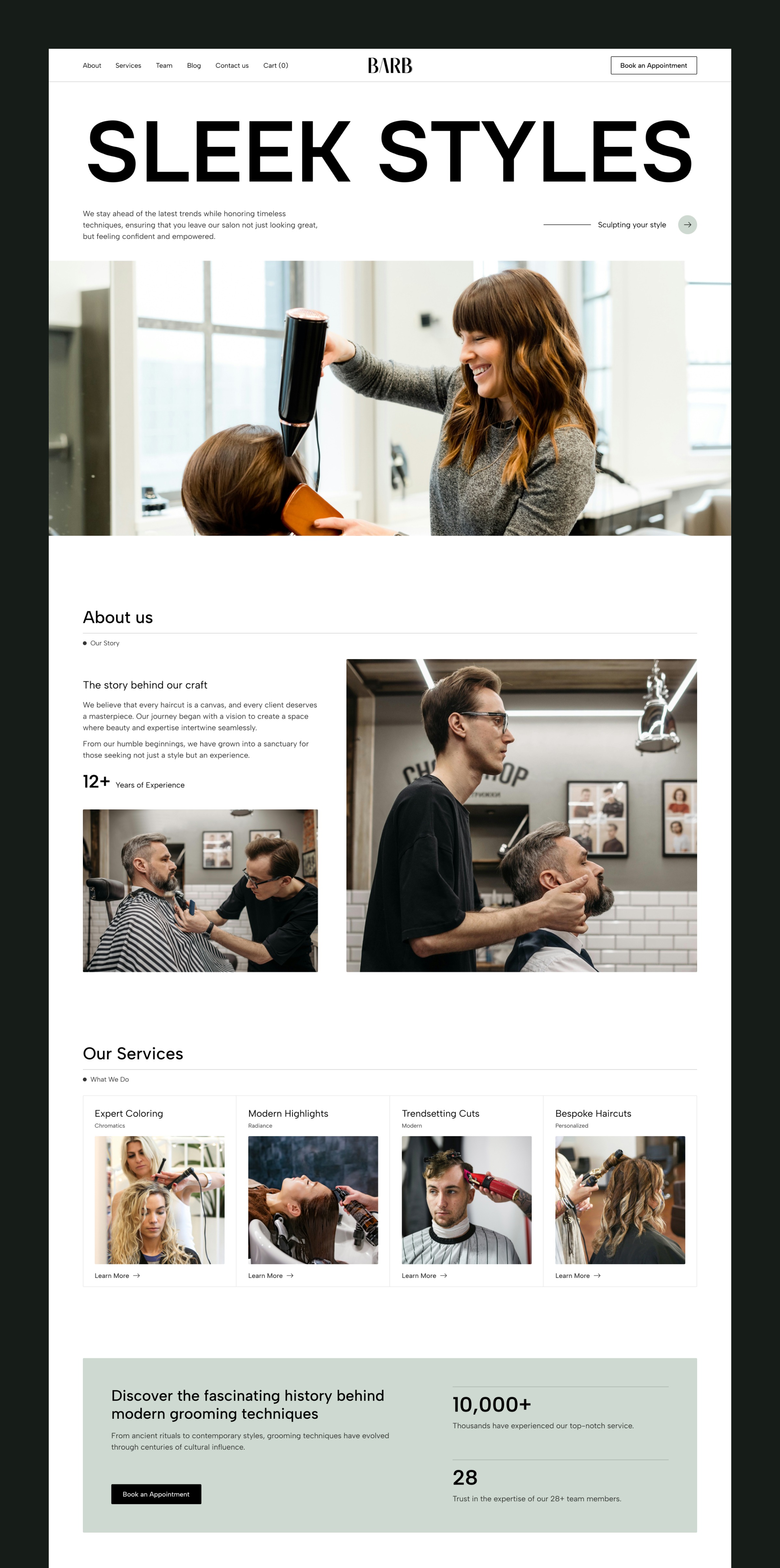 Barb Styling - Hair & Beauty Website Template Image 0