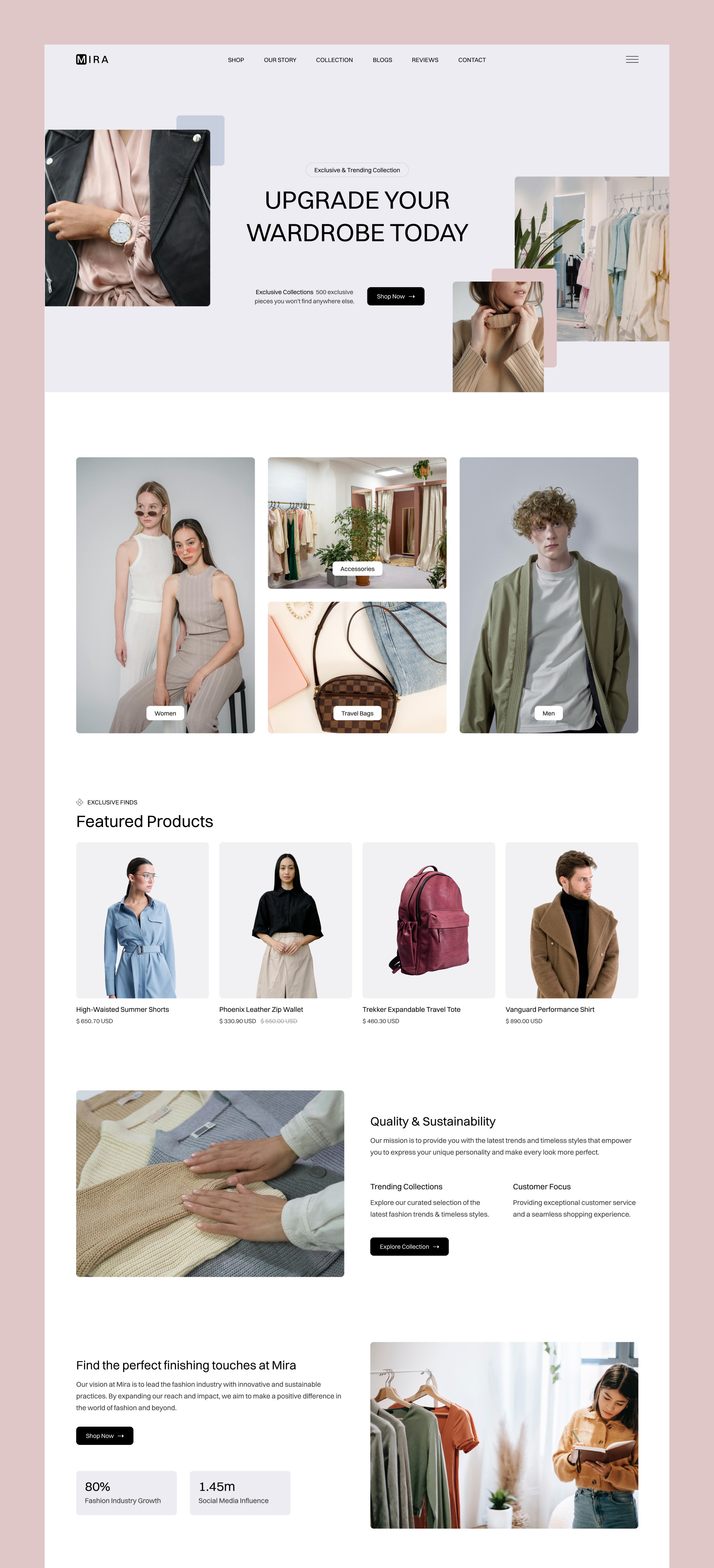 Mira Store - Retail & E-Commerce Website Template Image 0