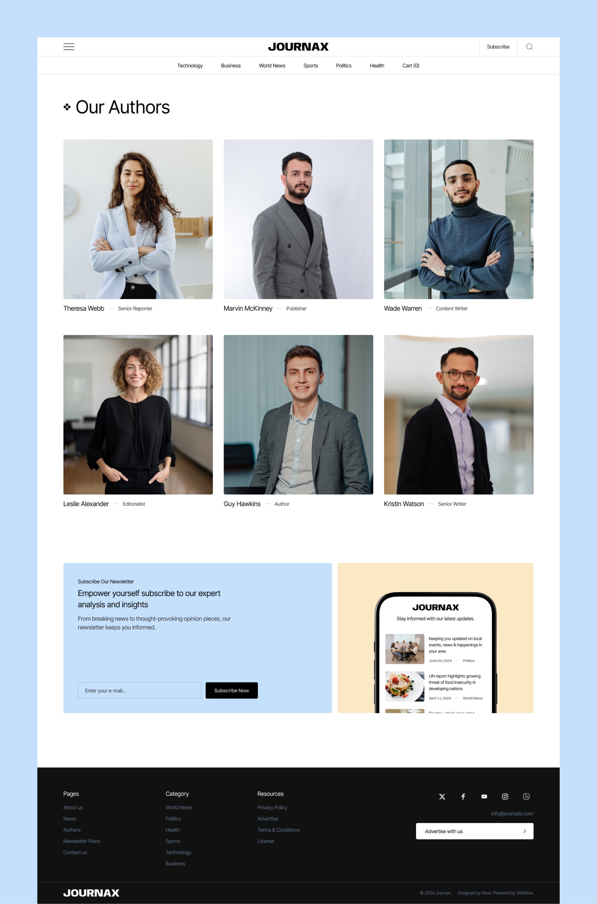 Journax - Blog & Editorial Website Template Image 1