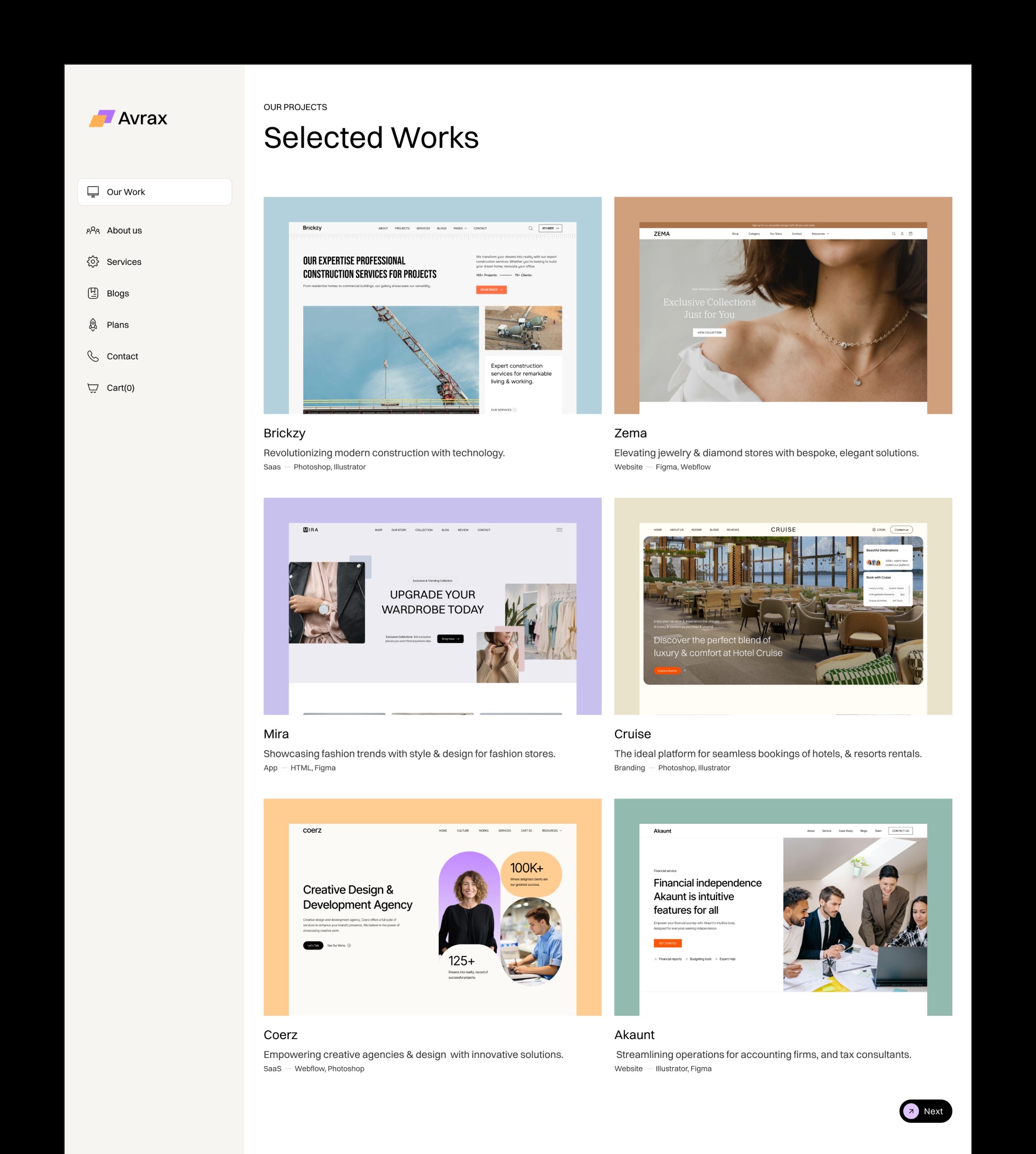 Avrax - Portfolio & Agency Website Image 1
