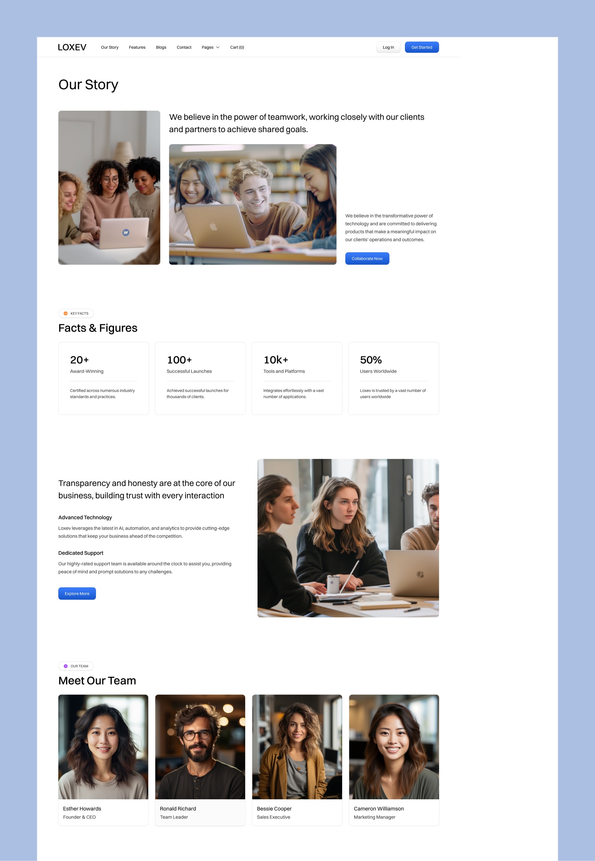 Loxev - Technology Website Template Image 1