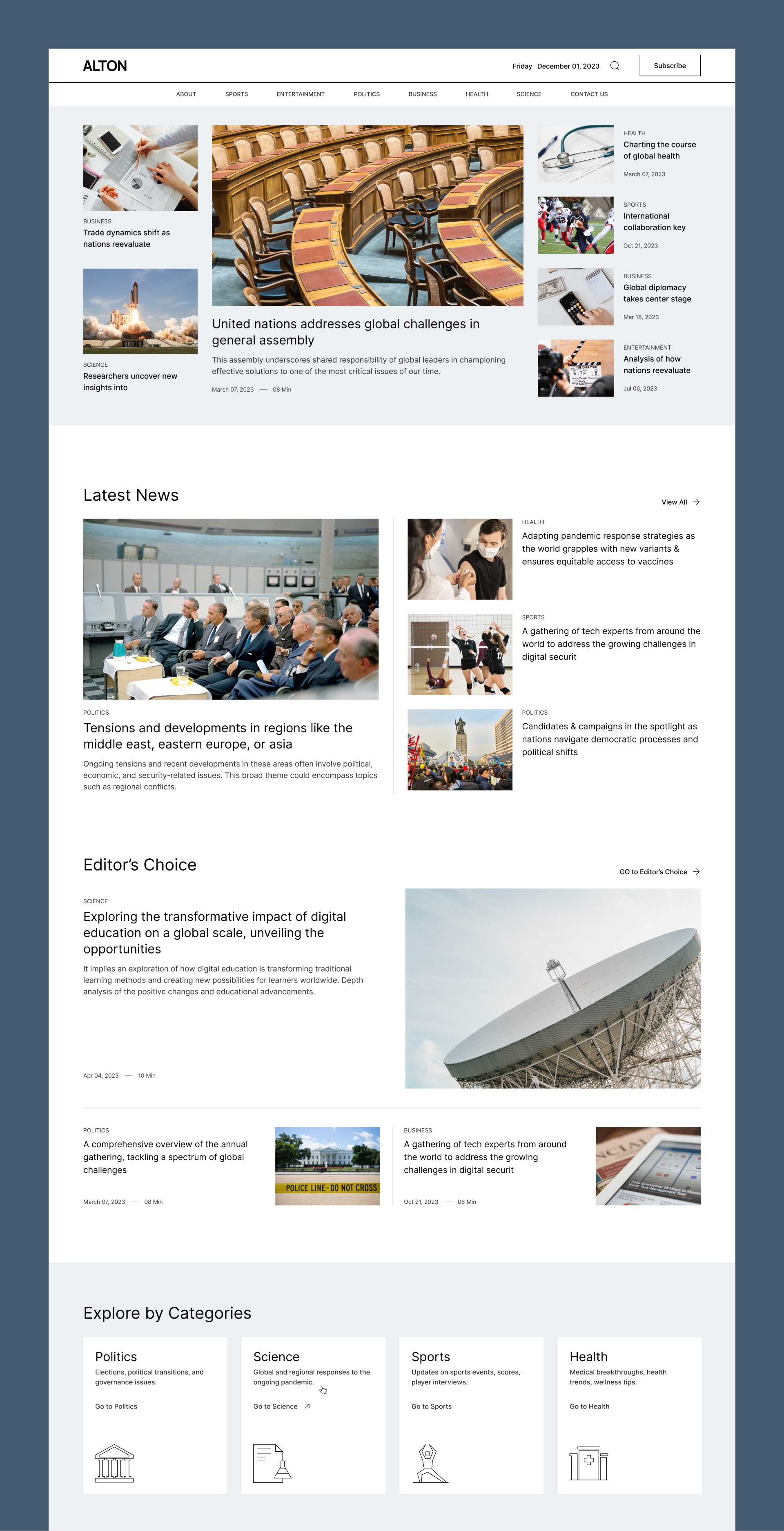 Alton - Blog & Editorial Website Image 0