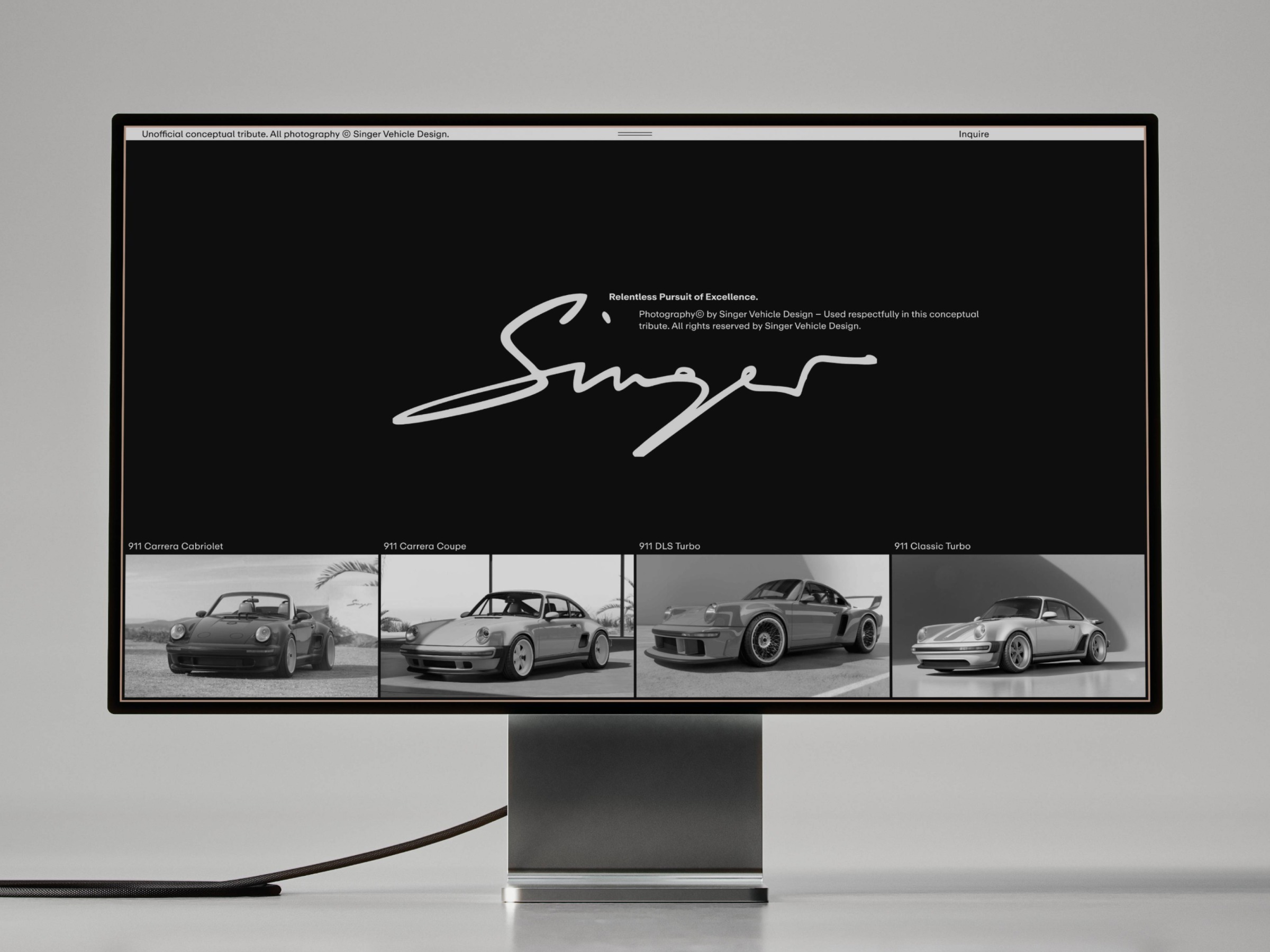 Web Design: Bespoke Porsche, Singer Image 0
