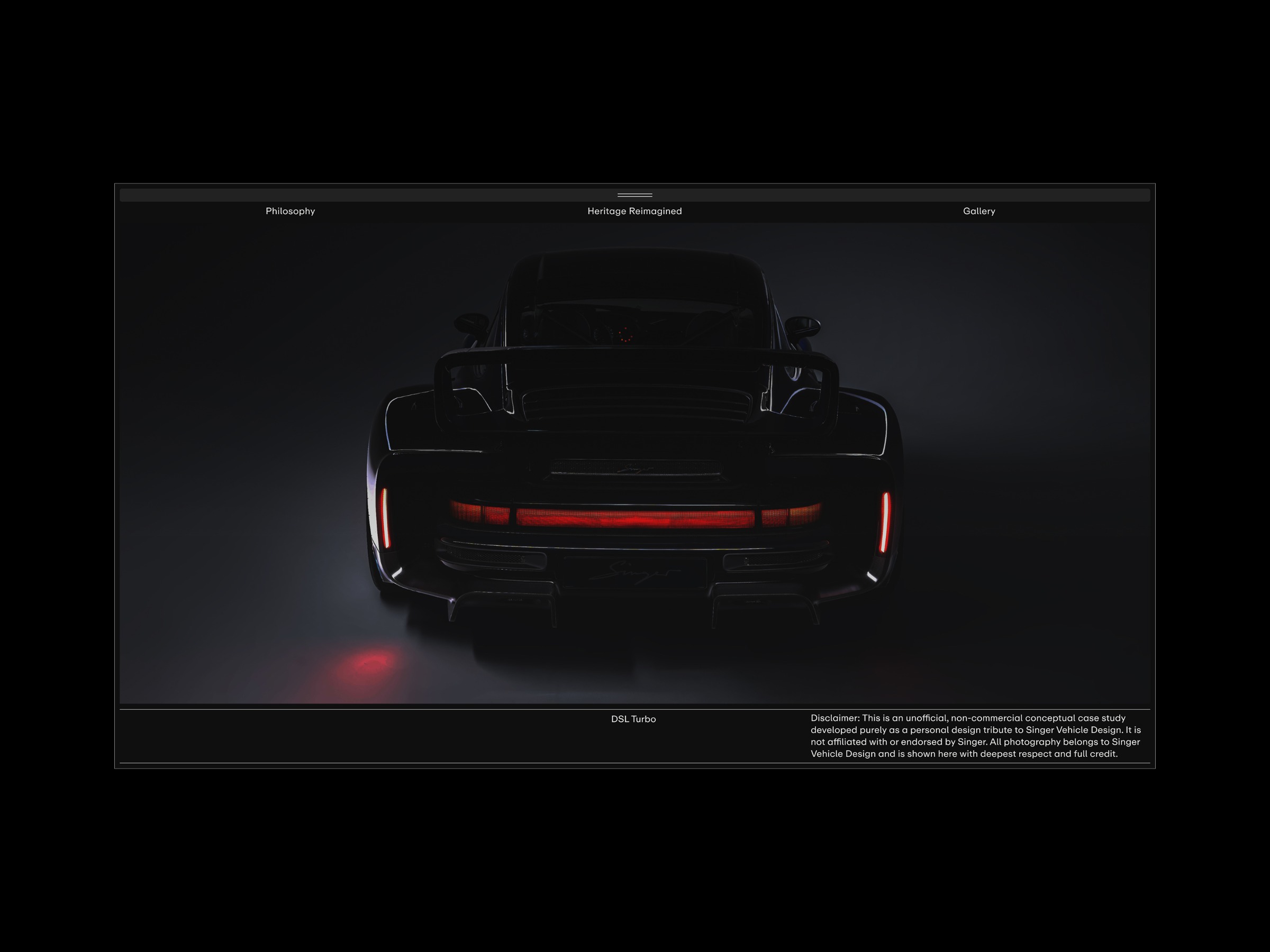 Web Design: Bespoke Porsche, Singer Image 4