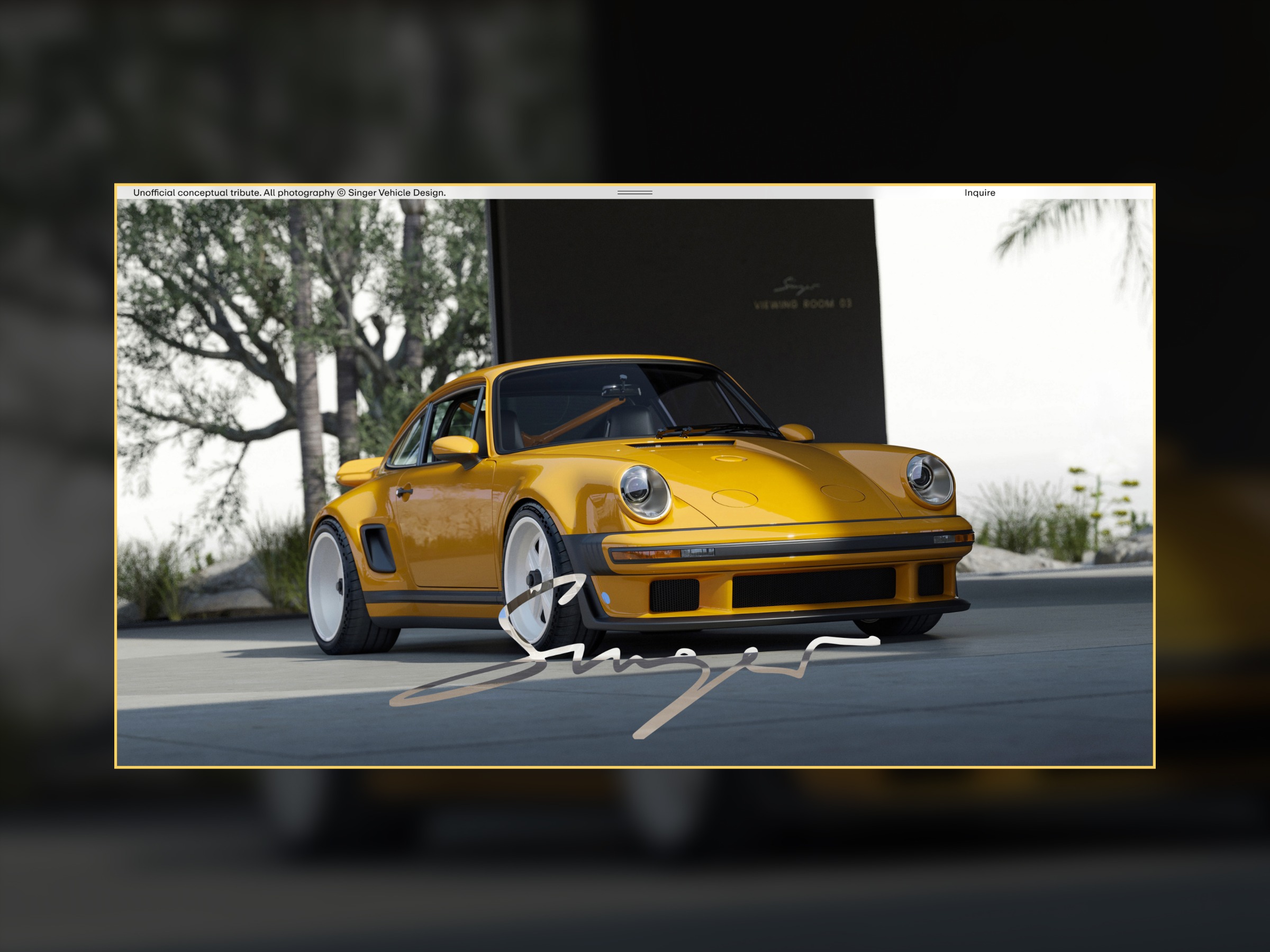 Web Design: Bespoke Porsche, Singer Image 5