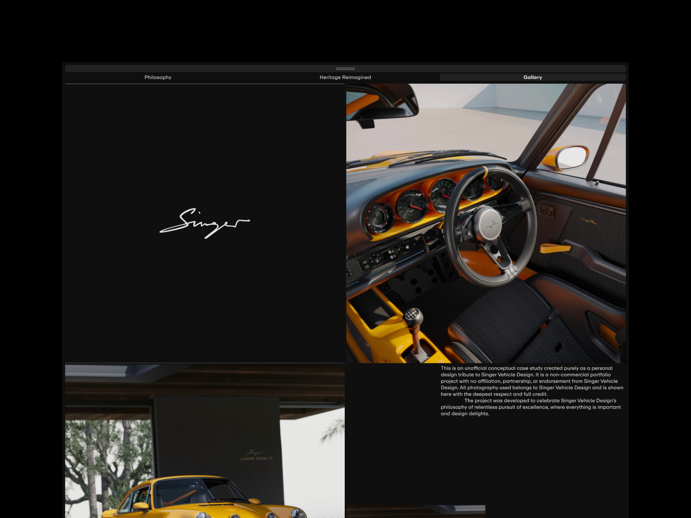 Web Design: Bespoke Porsche, Singer Image 7