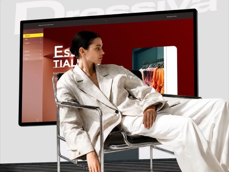 AI Agentic Fashion Online Store e-Commerce Website Animation