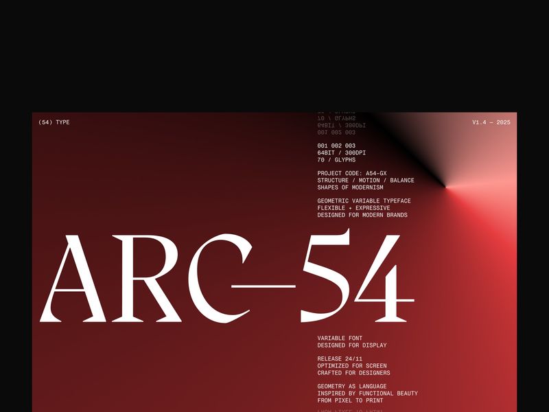 Typeface Launch Page Concept