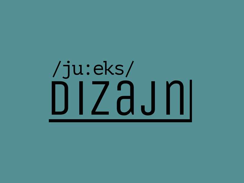 ju:eks dizajn Logo