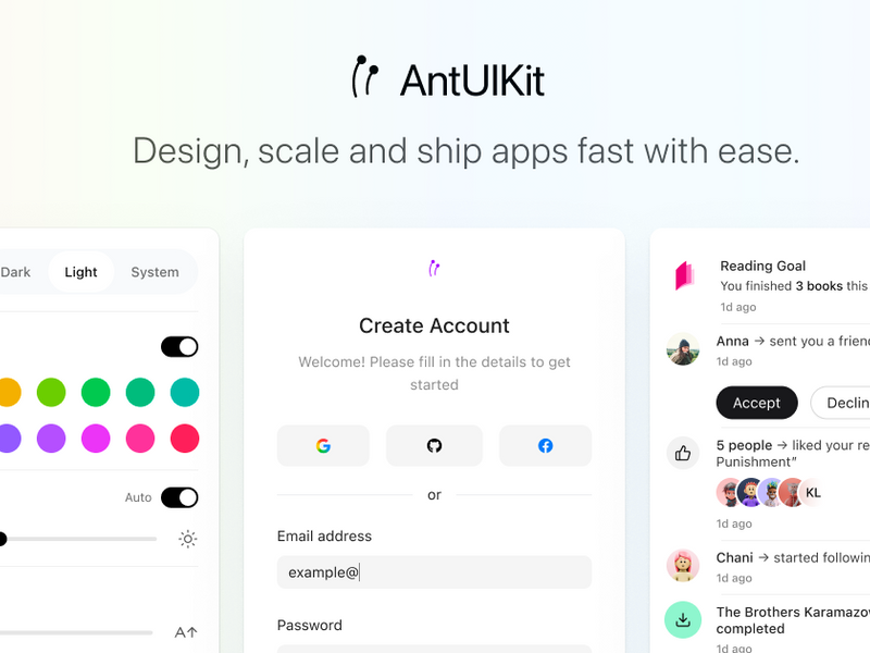 Design and Ship Mobile Apps with AntUIKit