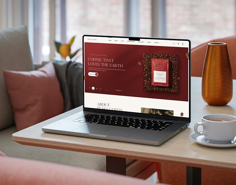 Peaks Coffee – Brand Identity & Sustainable Web Design Image 0