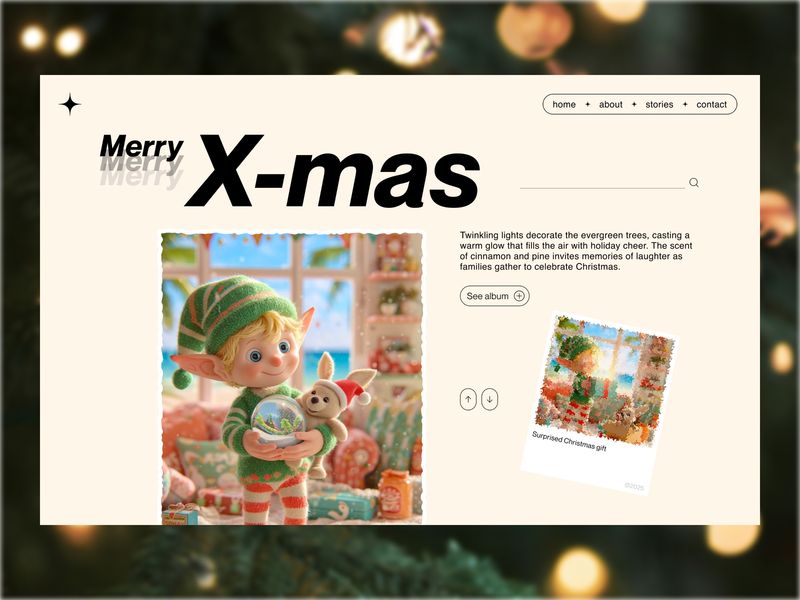 X-mas — A Cozy Holiday Landing Page