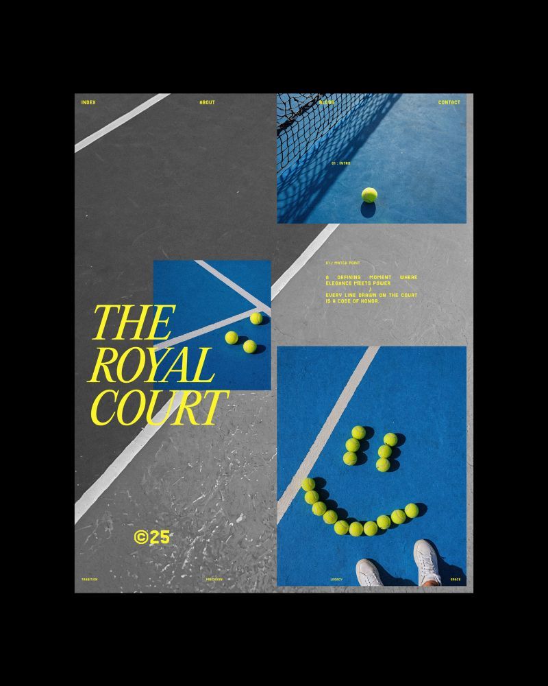 A court of rhythm, ruled by silence. | Alprav Design Brand Identity Designer