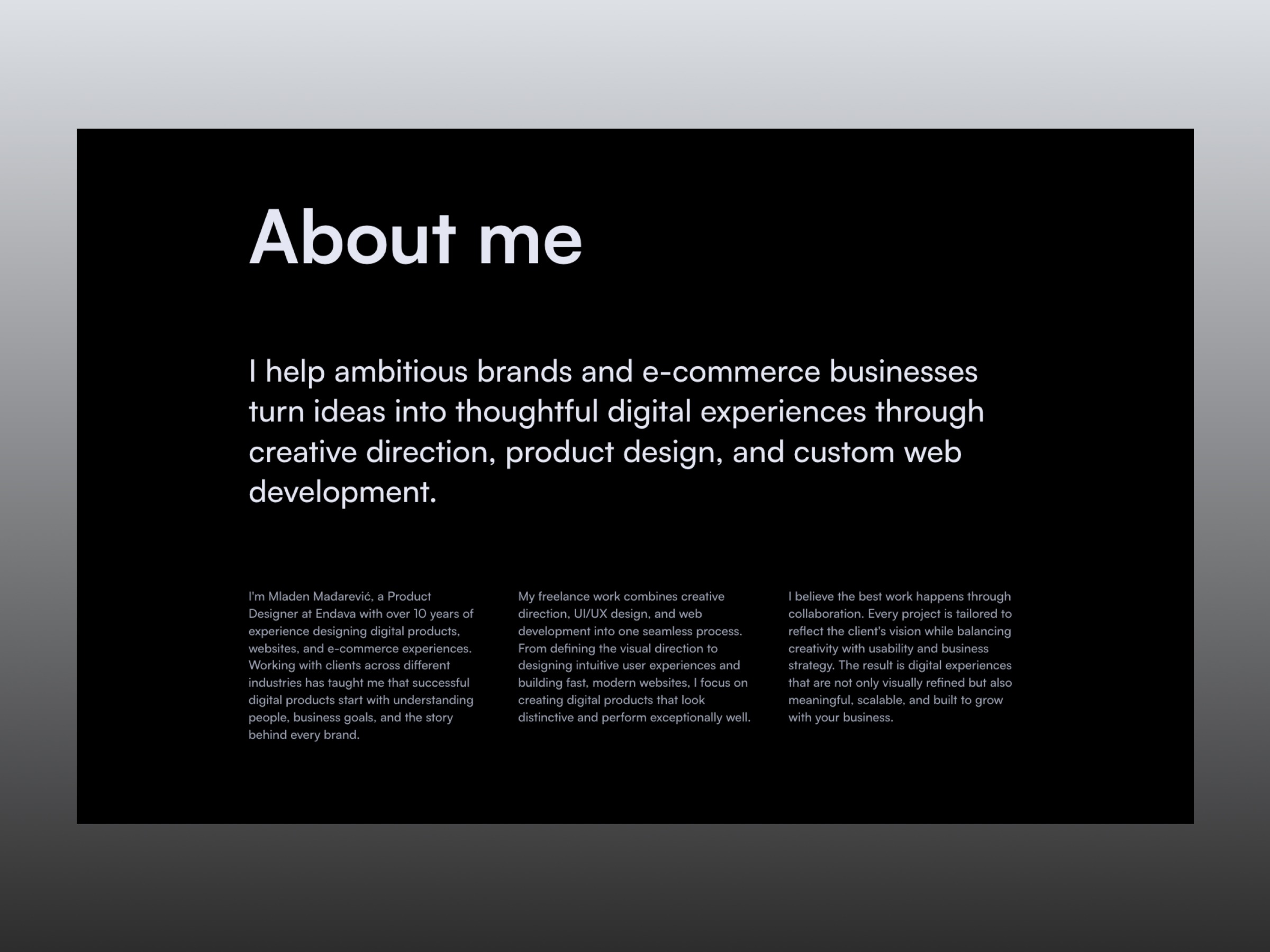 Mladen Madarevic freelance portfolio Image 6