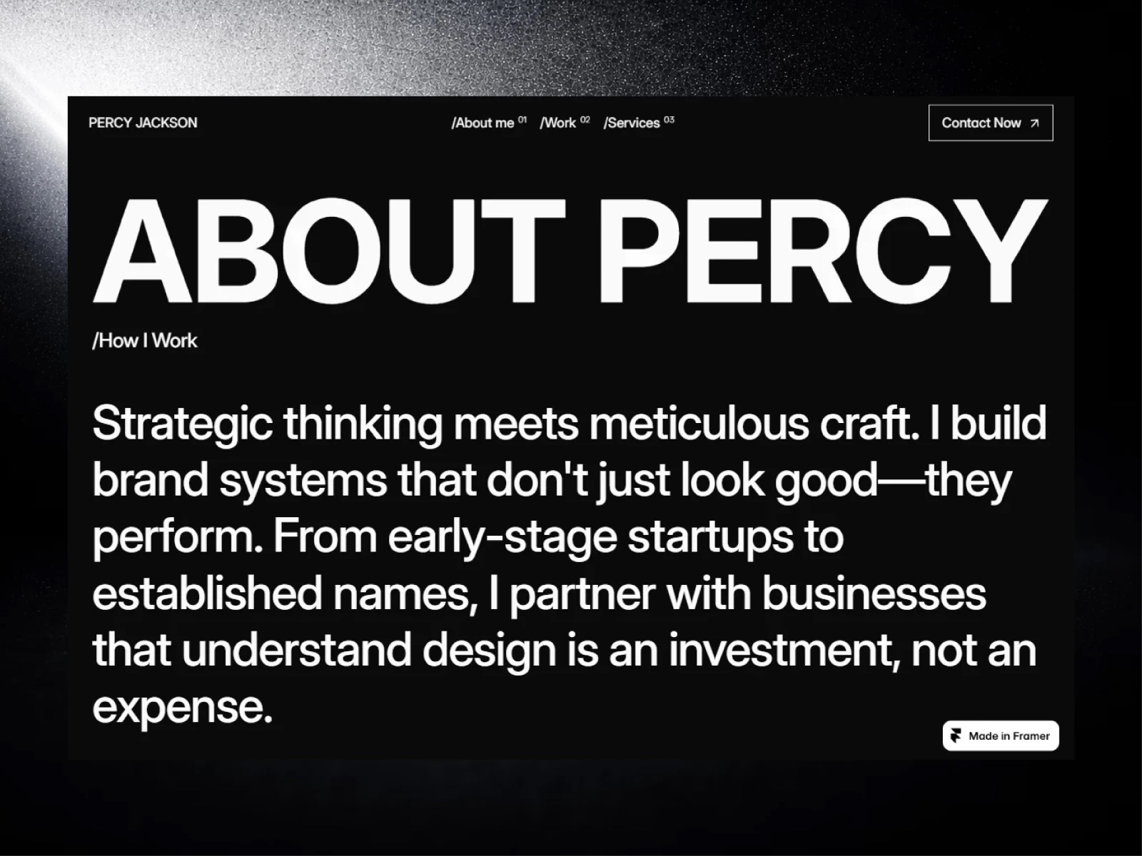 Percy Jackson — Brand Designer & Creative Art Director Image 0