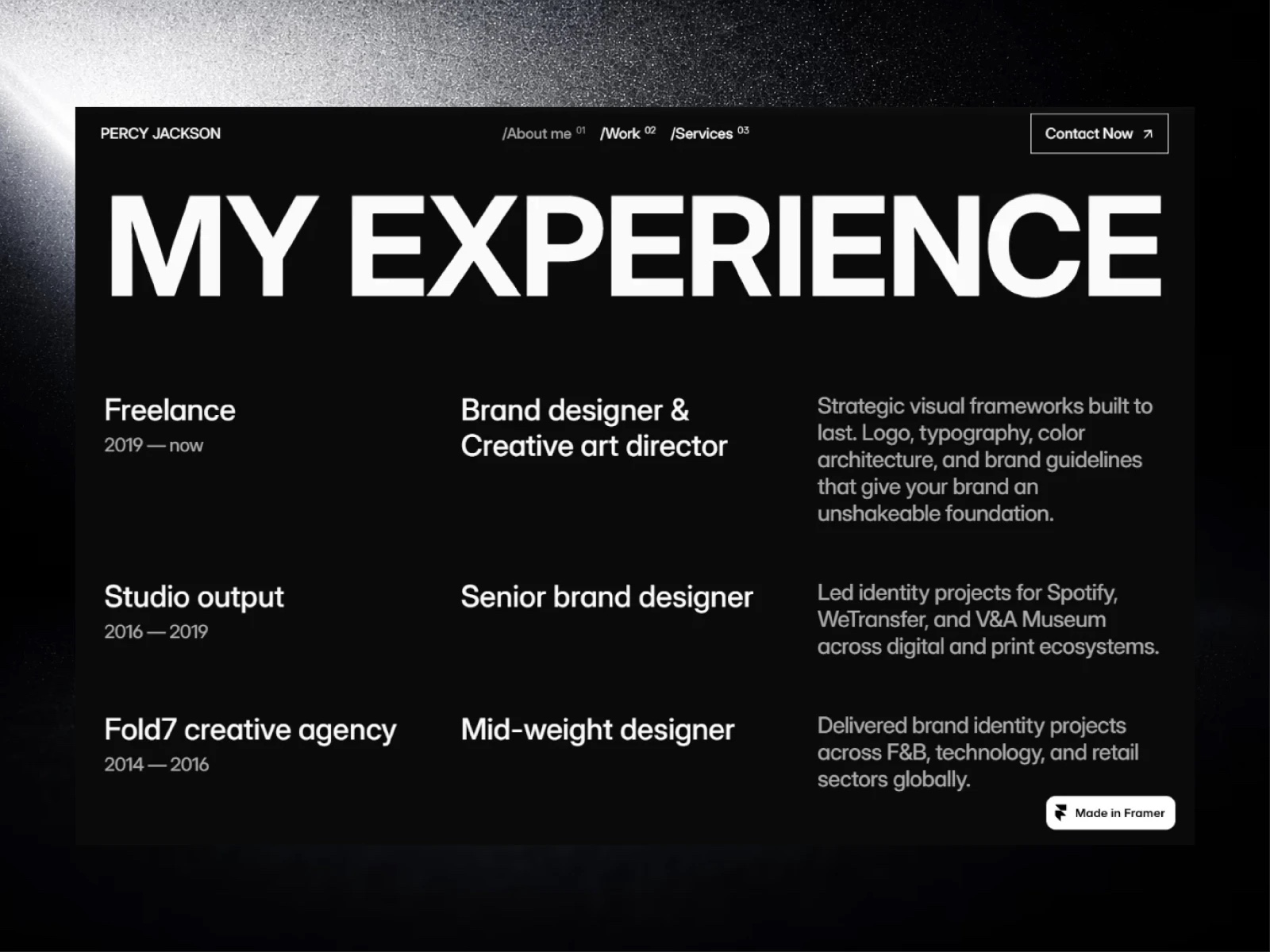 Percy Jackson — Brand Designer & Creative Art Director Image 1