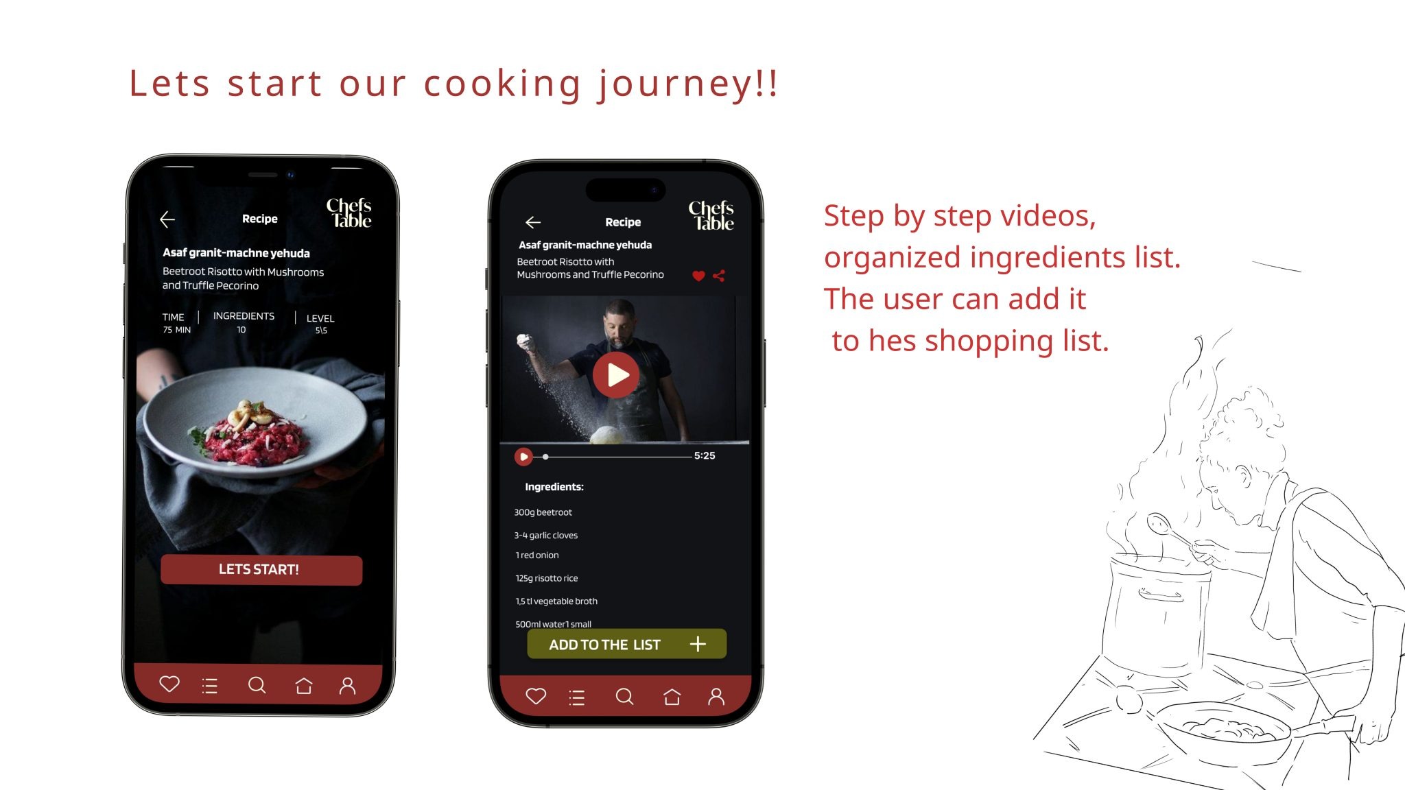 CHEFS TABLE-COOKING APP Image 2