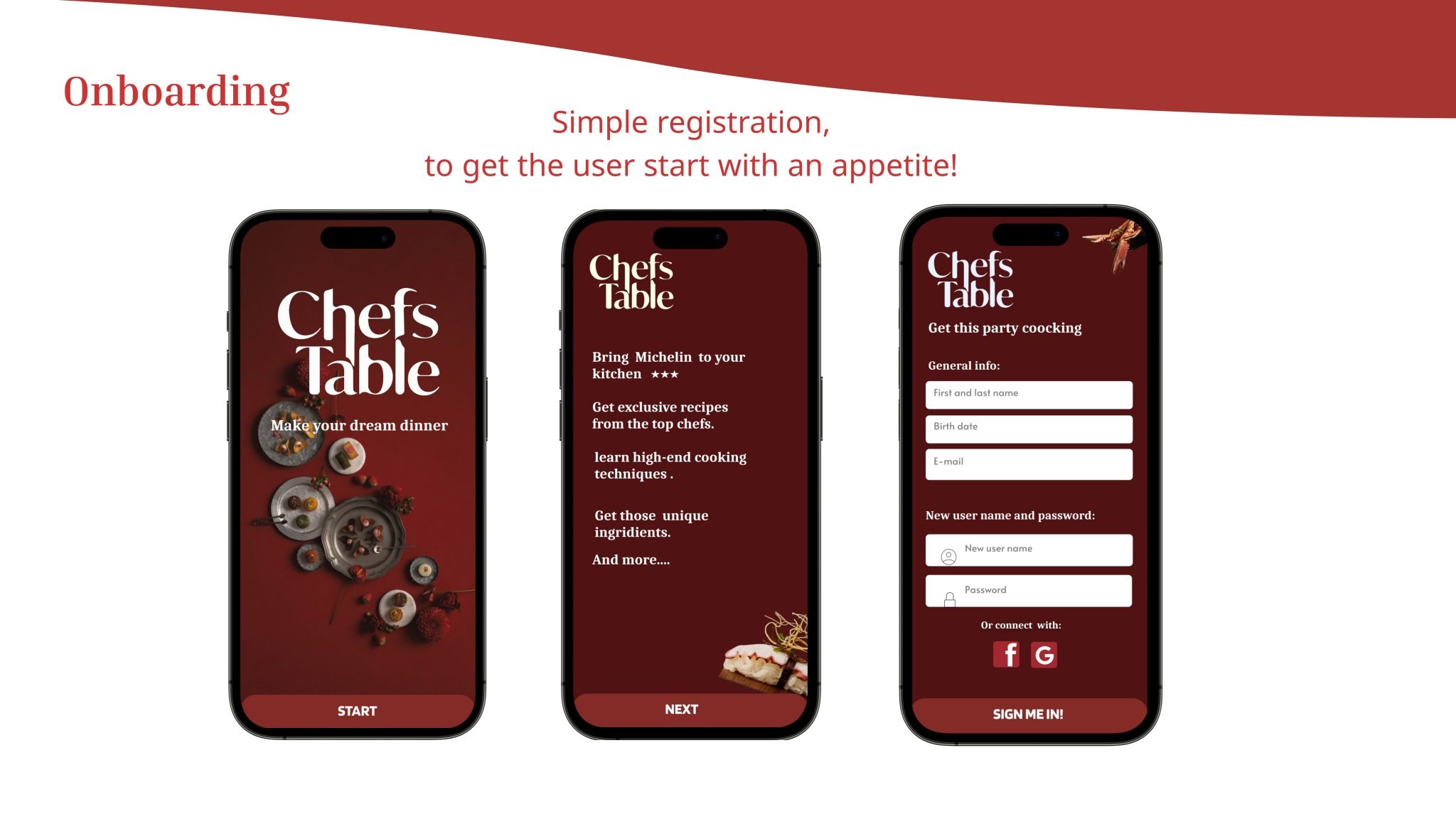 CHEFS TABLE-COOKING APP Image 12