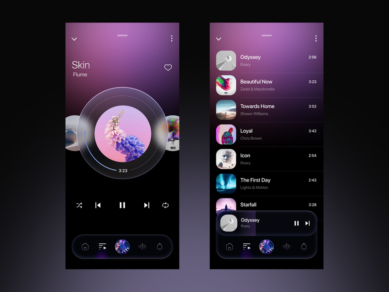Music App - Modern Music Player UI/UX Design by AmazingUI